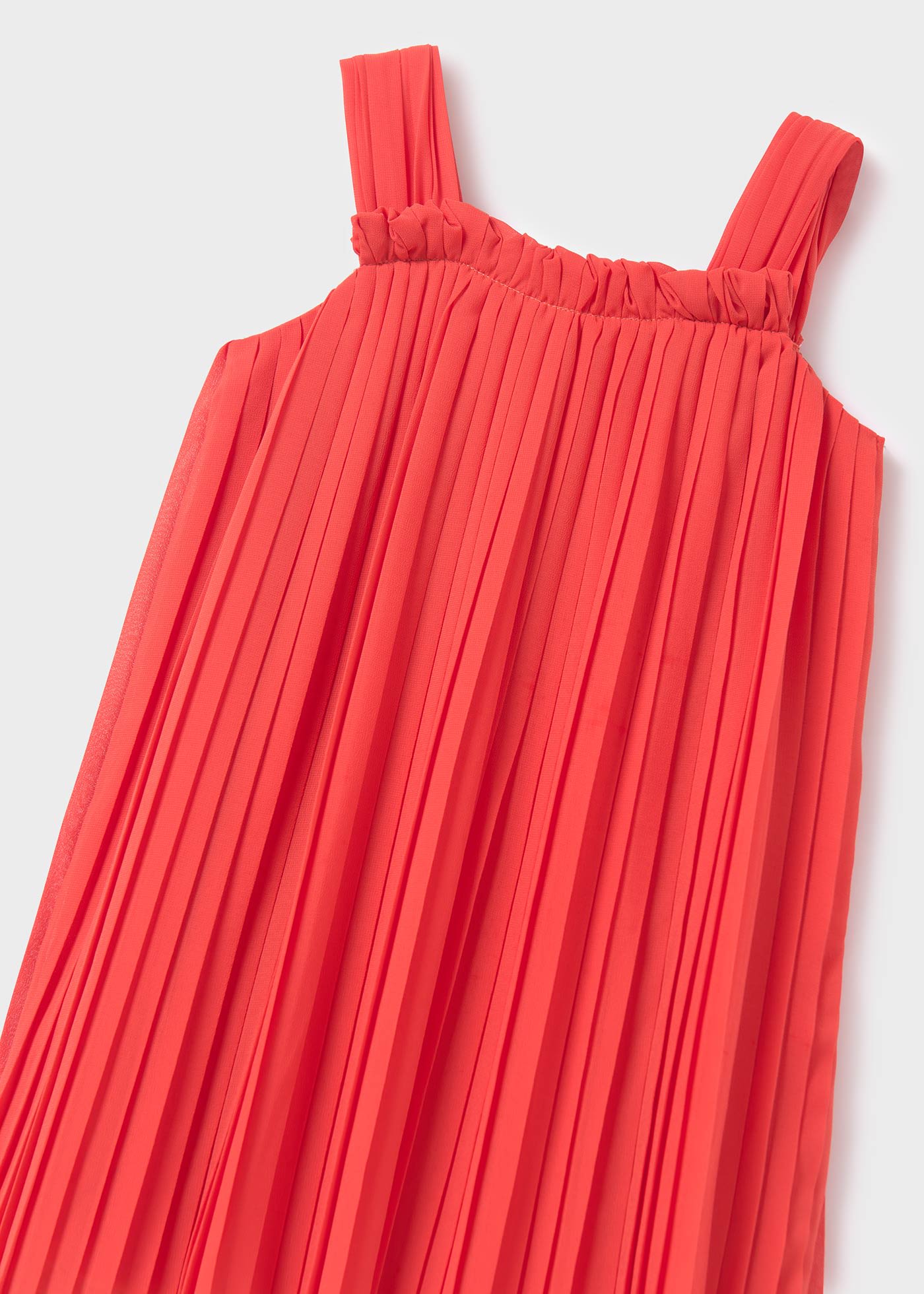 Vestido Gaza Plissada Menina Toranja Abel Lula