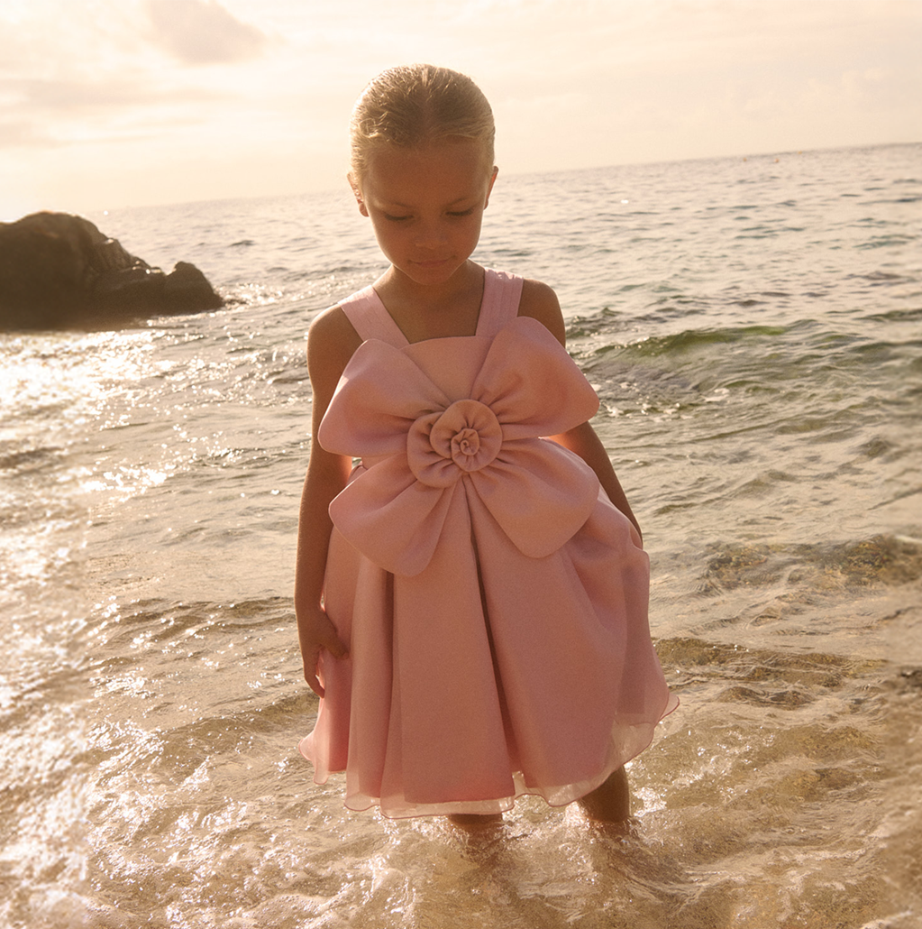 【ABEL & LULA】　アベル＆ルラ　ベビーピンク　ドレス　シフォン Children's Special Occasion Wear for Girls and Babies | Abel&Lula ®
