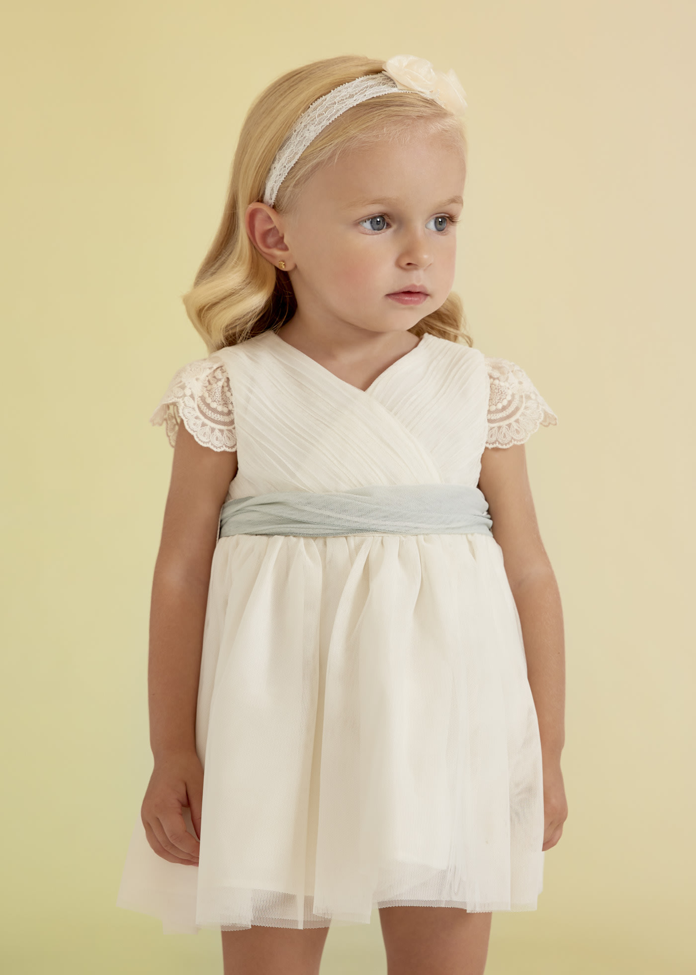 Pleated tulle dress baby