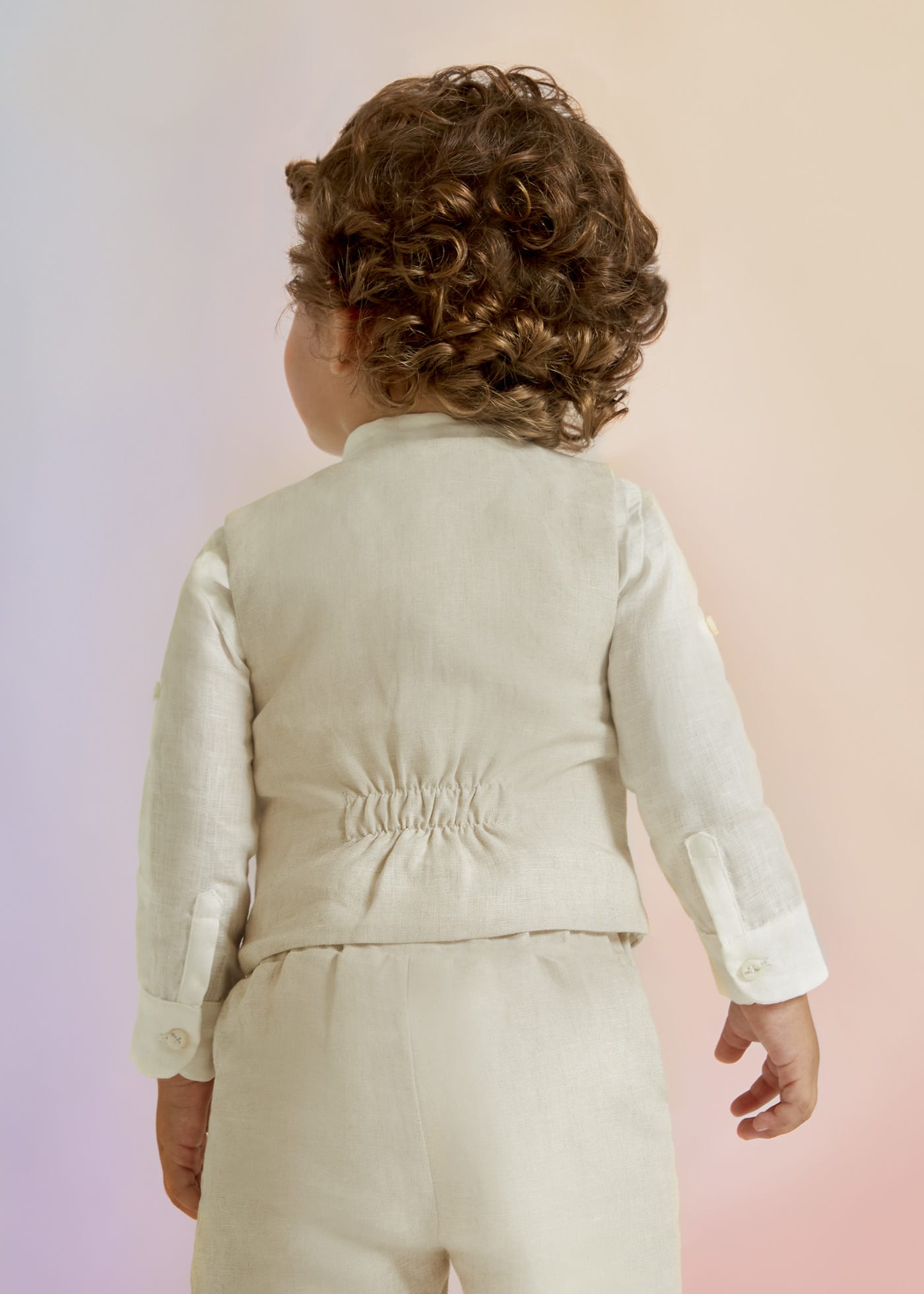Linen waistcoat baby