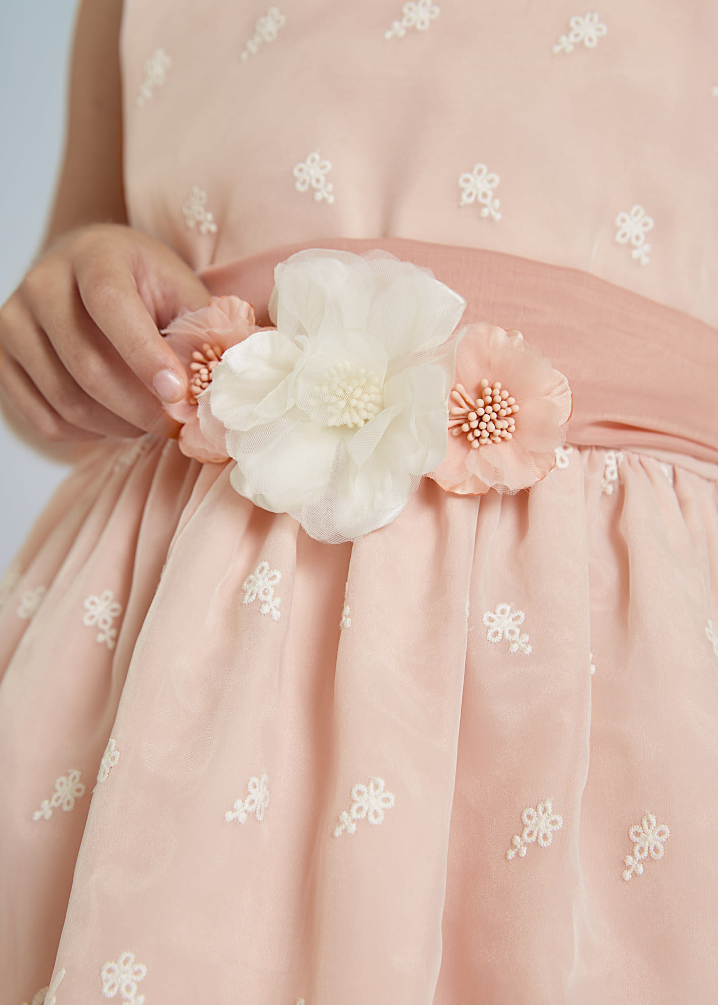 Vestido de hot sale organza bordado
