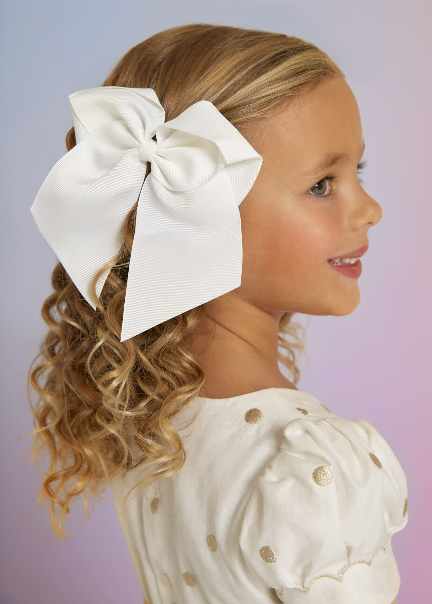 Fabric Rosette Flower Girl Hair Clip Set  Davids Bridal