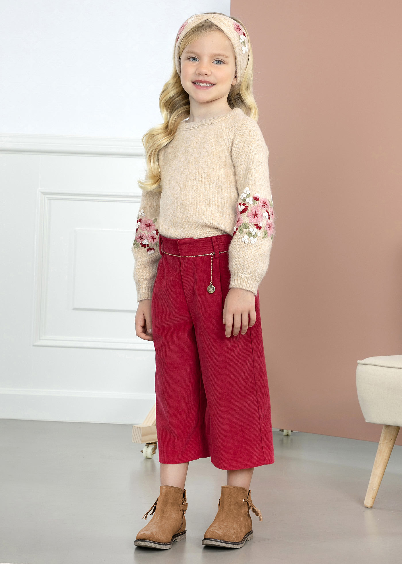 Pantalone modello culotte bambina