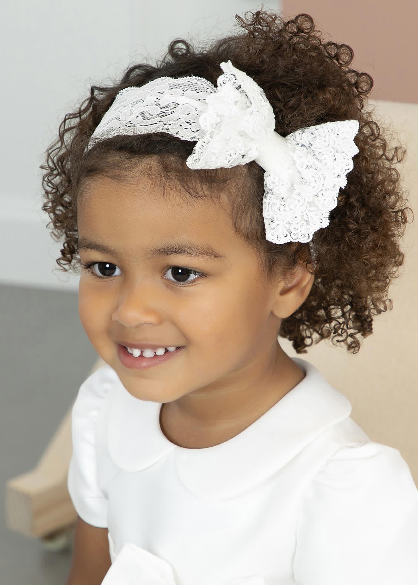 Baby tulle embroidered headband