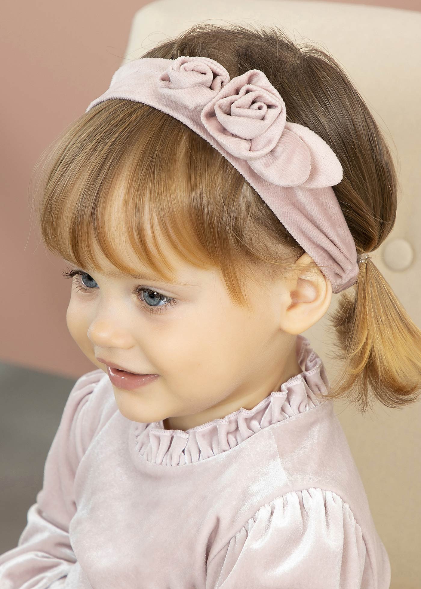 Baby velvet flowers headband