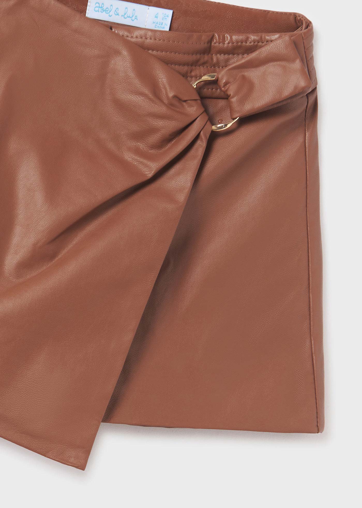Spódnico-spodnie z imitacji skóry dla dziewczynki