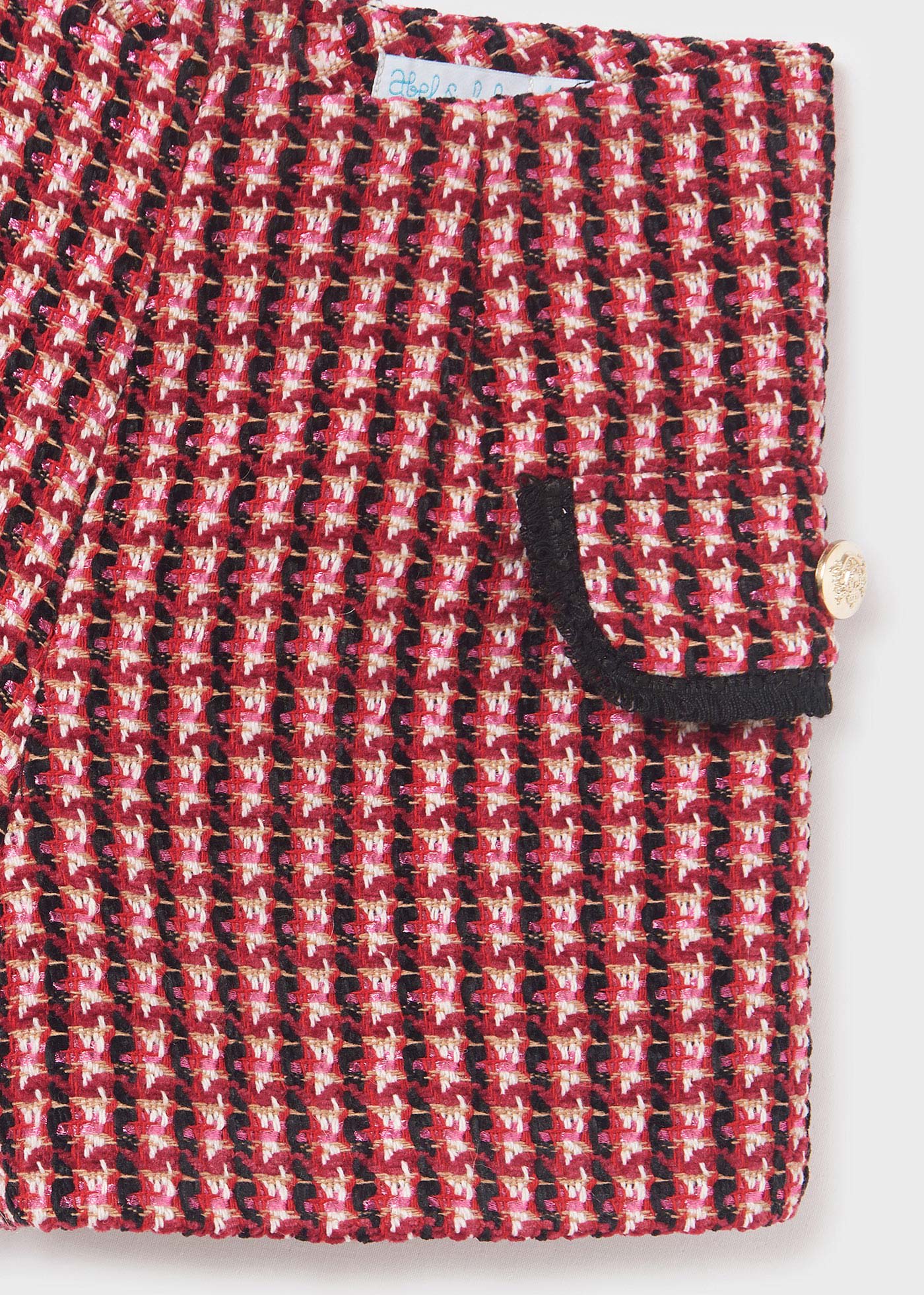Bermuda tweed quadrados menina