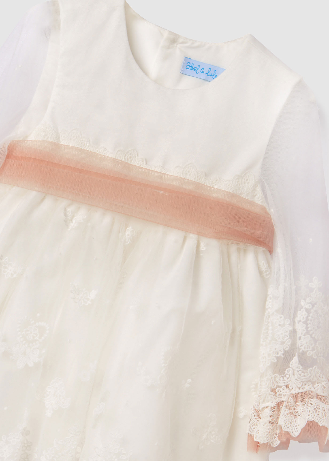 Sukienka z haftowanego tiulu dla niemowlęcia