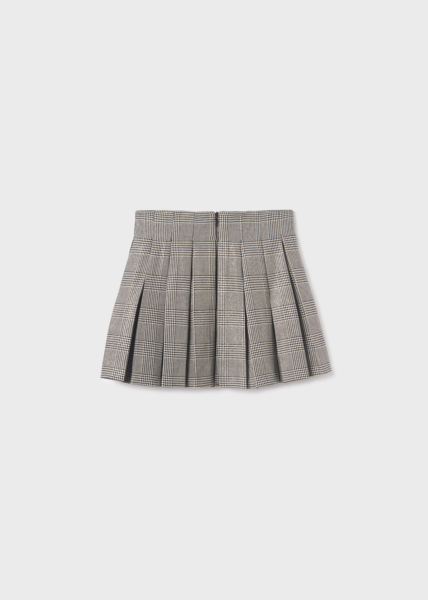 Girl combined check skirt