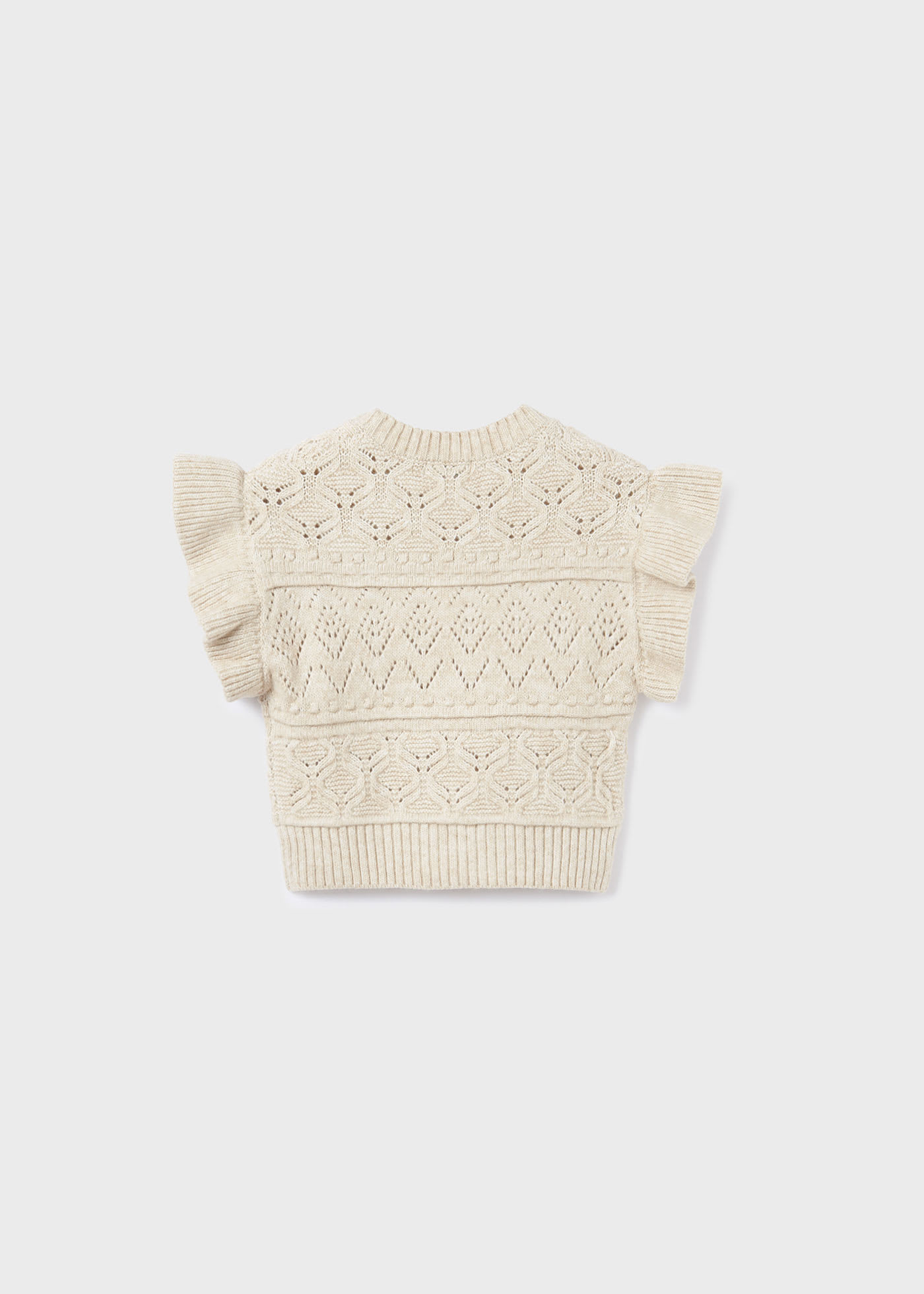 Openwork knit vest girl | Abel & Lula ®