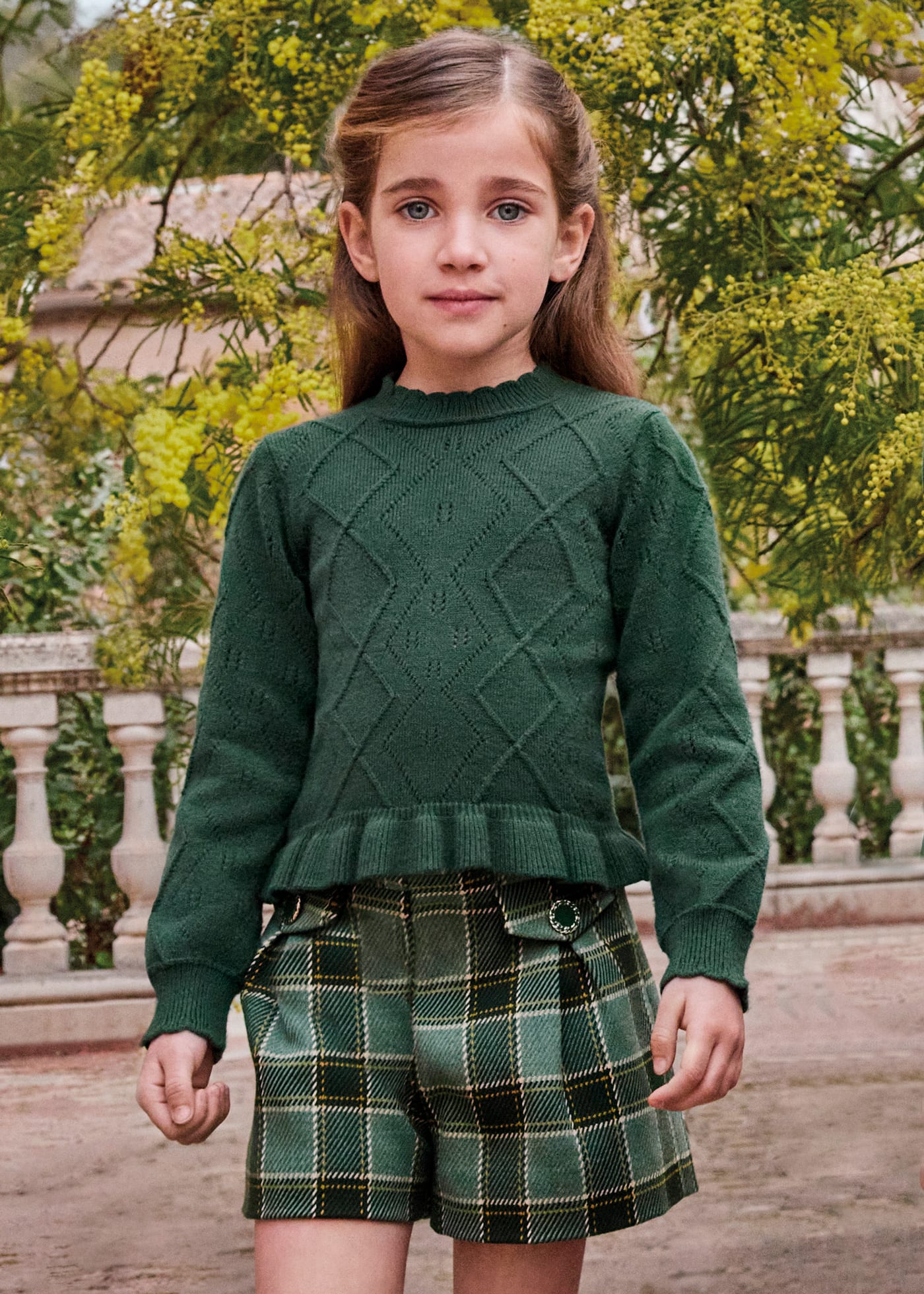 Girl tricot structured jumper