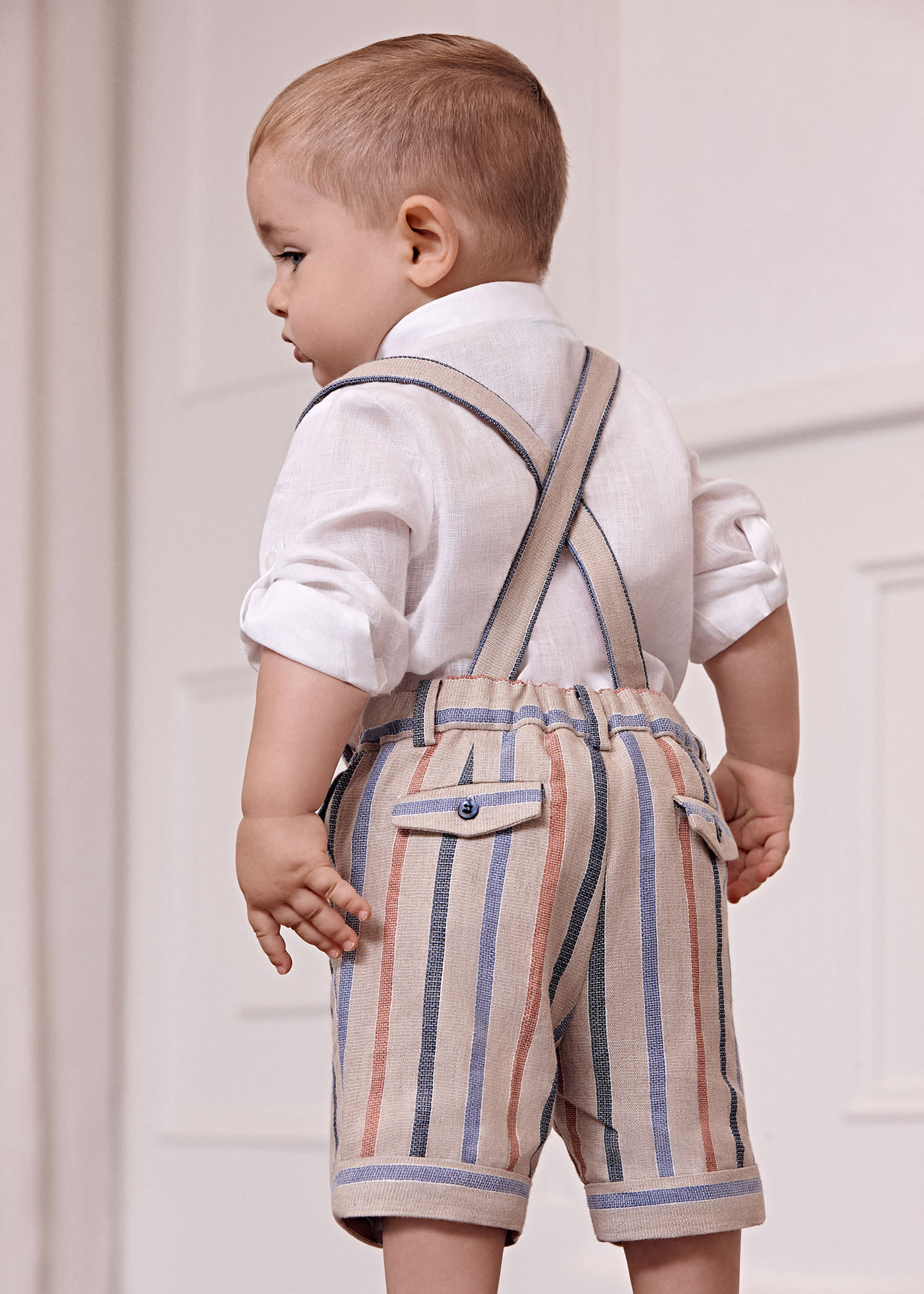 Baby striped shorts set