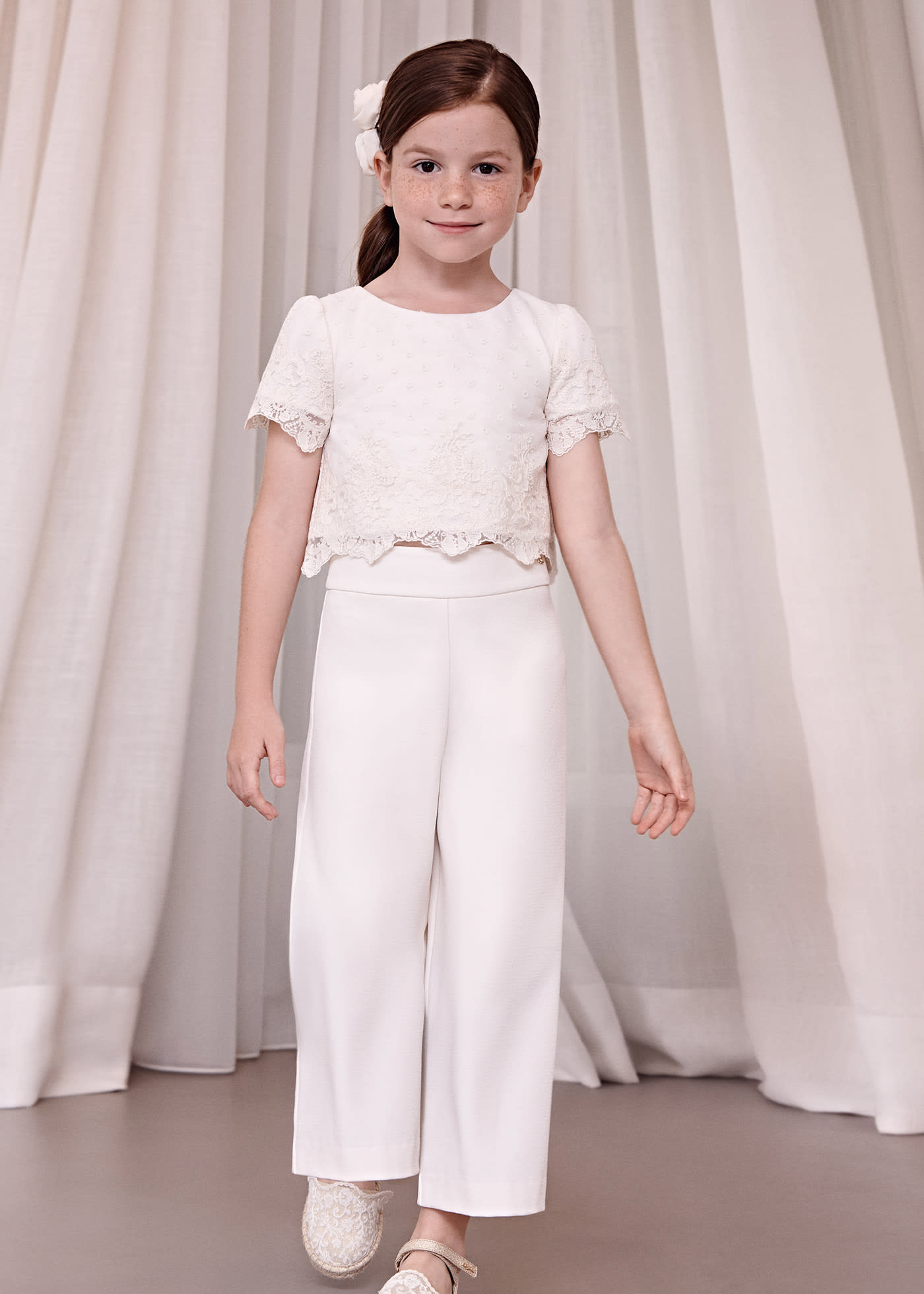 Girl Girl Top and Crepe Trousers Set
