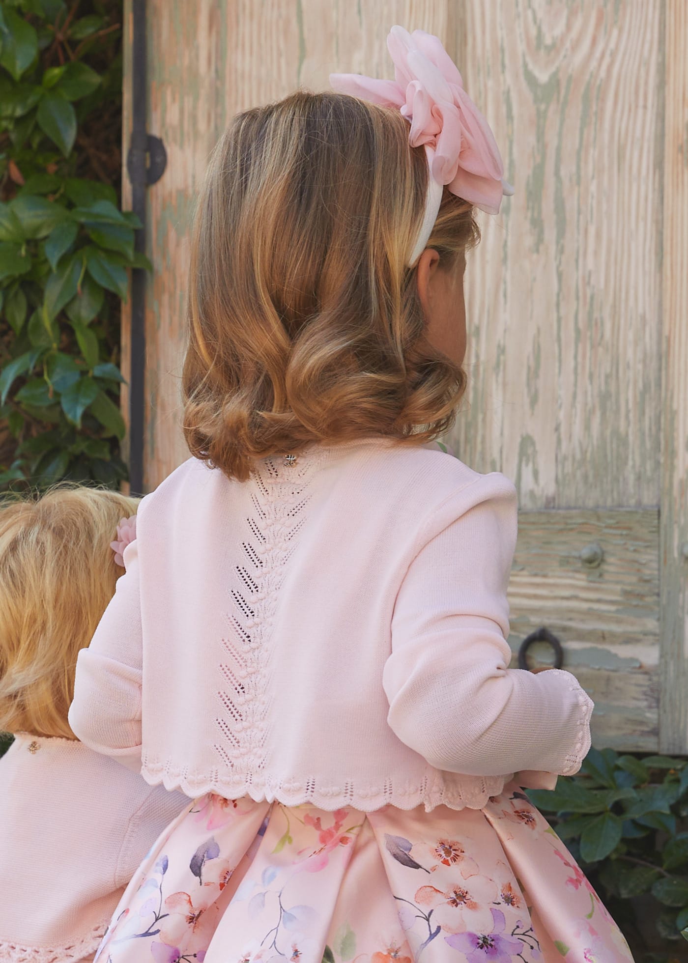 Rebeca tricot tipo bolero niña