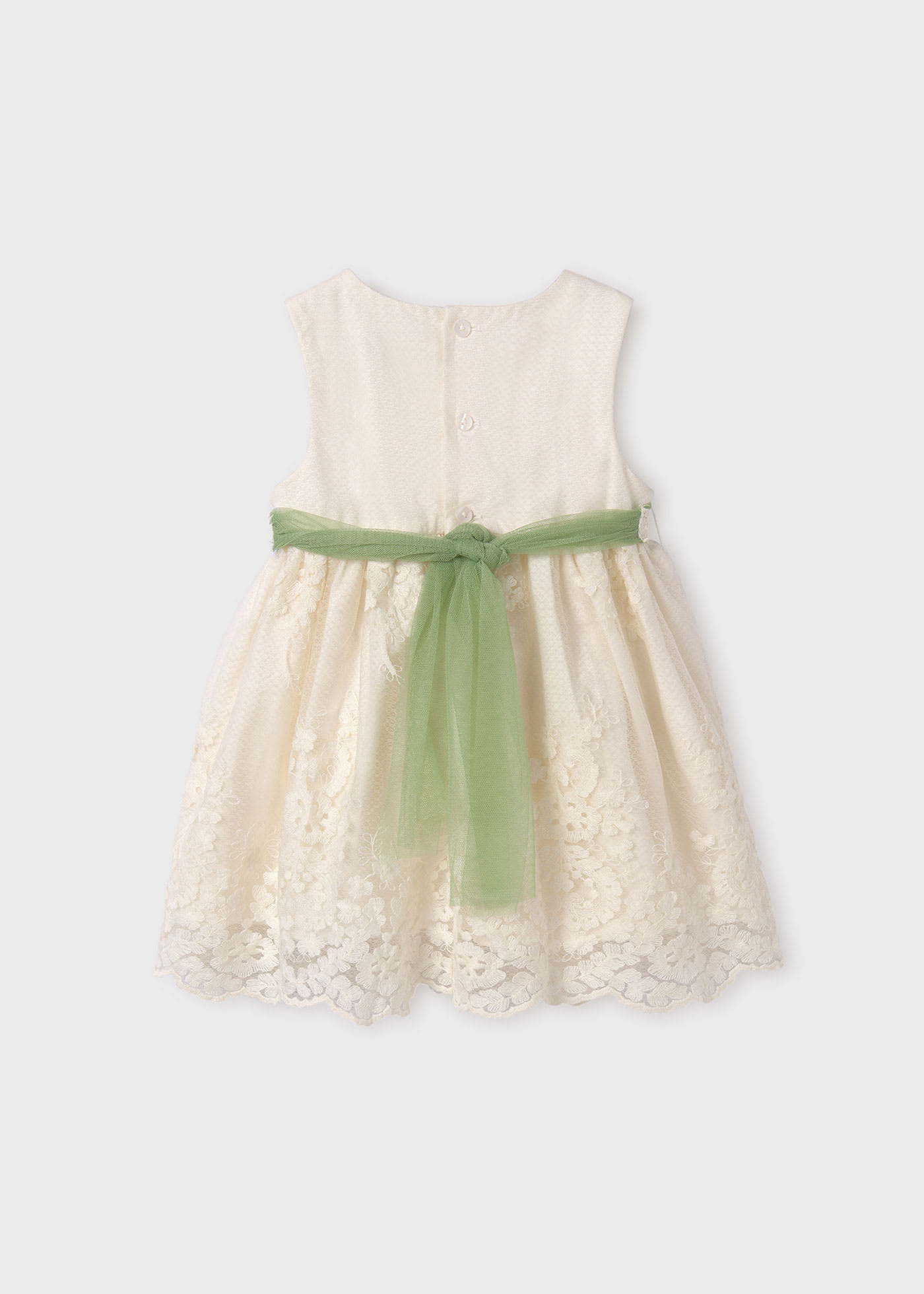 Baby Tulle Jacquard Embroidered Dress