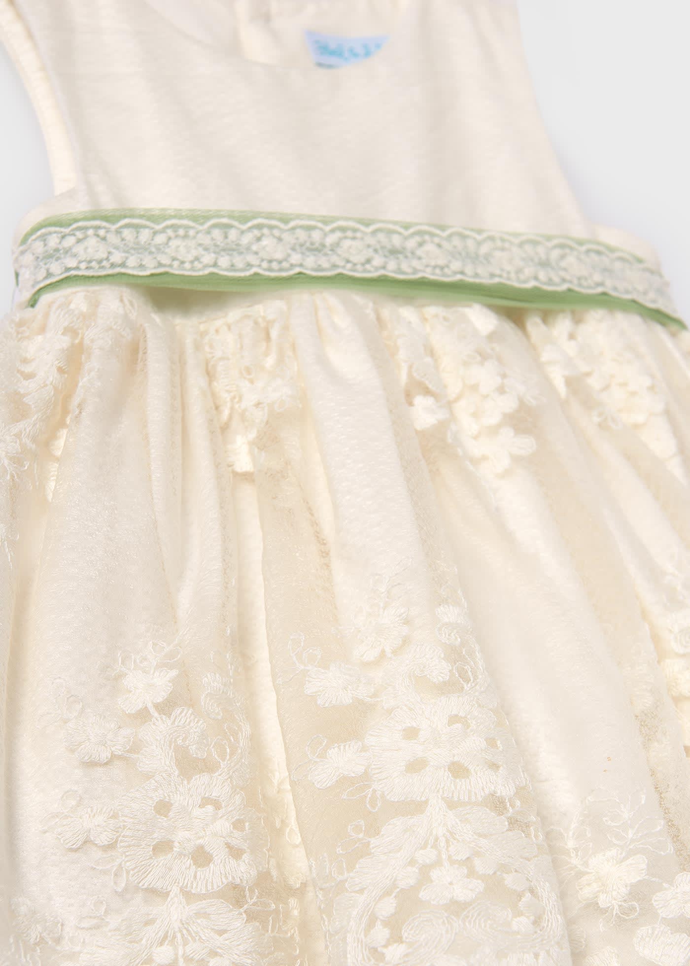 Robe en tulle jacquard brodé bébé