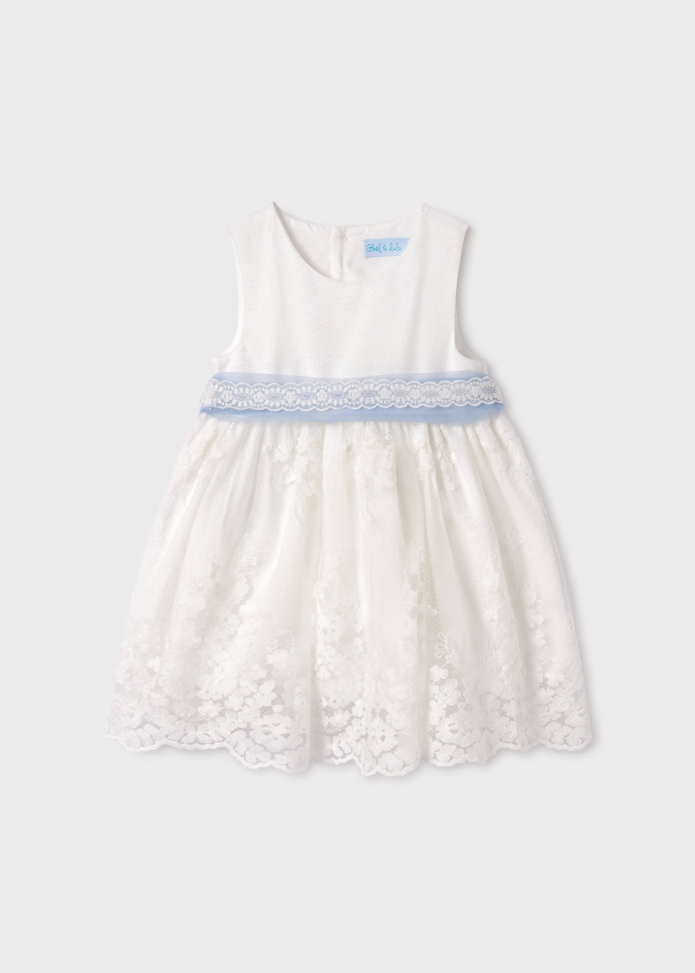 Baby Tulle Jacquard Embroidered Dress