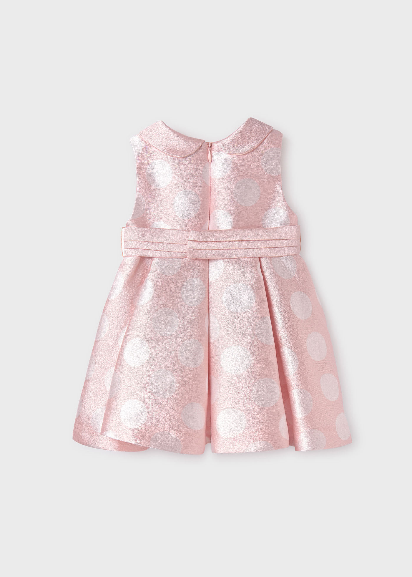Baby jacquard polka dots dress