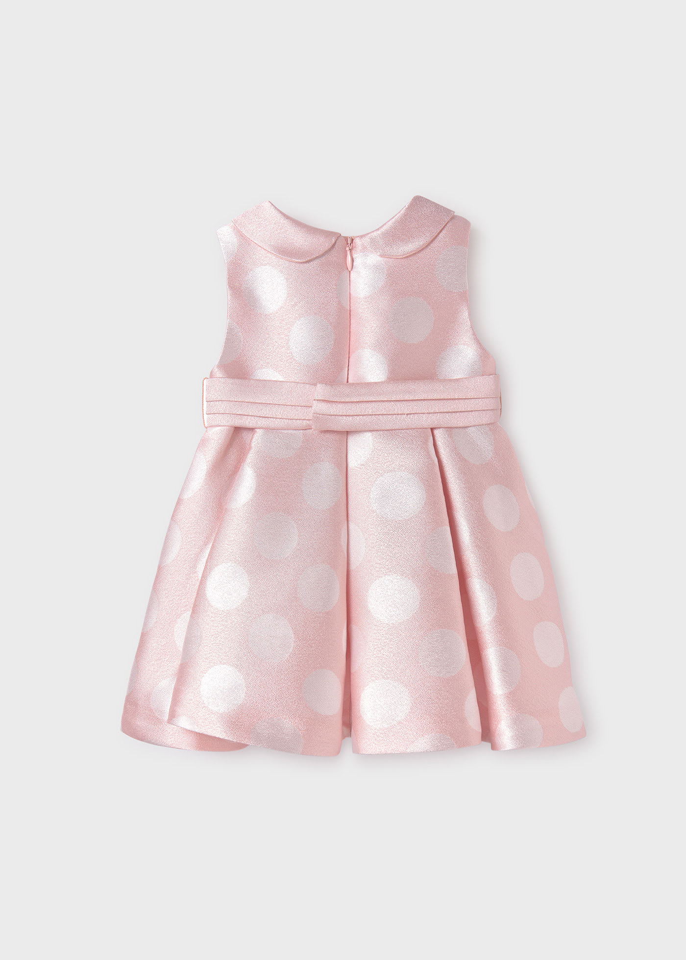 Vestido jacquard lunares bebé