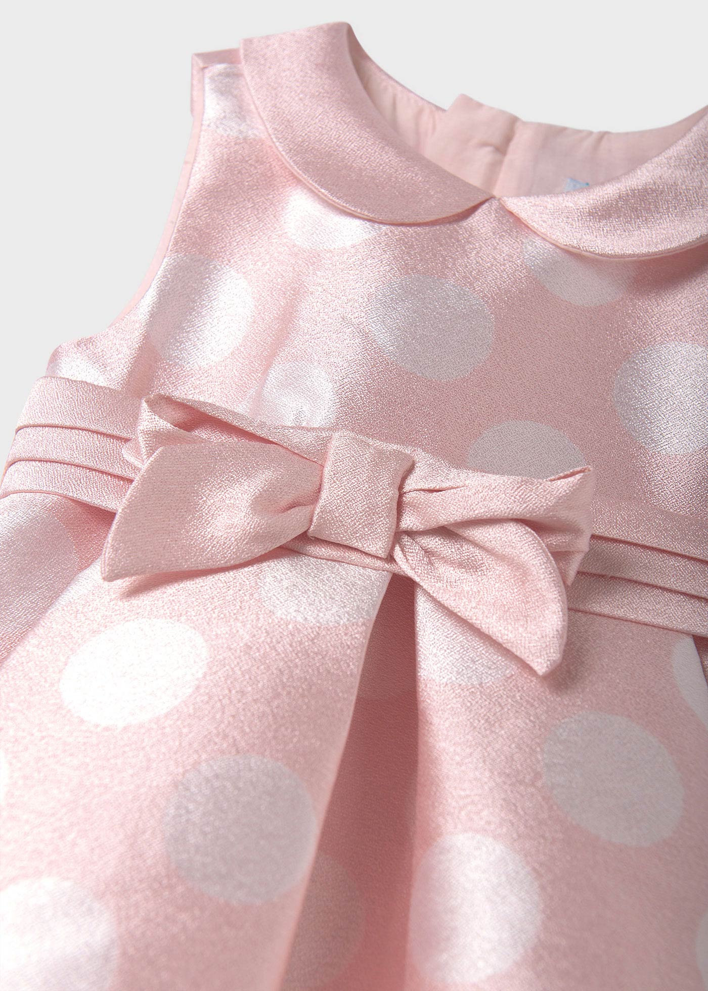 Vestido jacquard lunares bebé