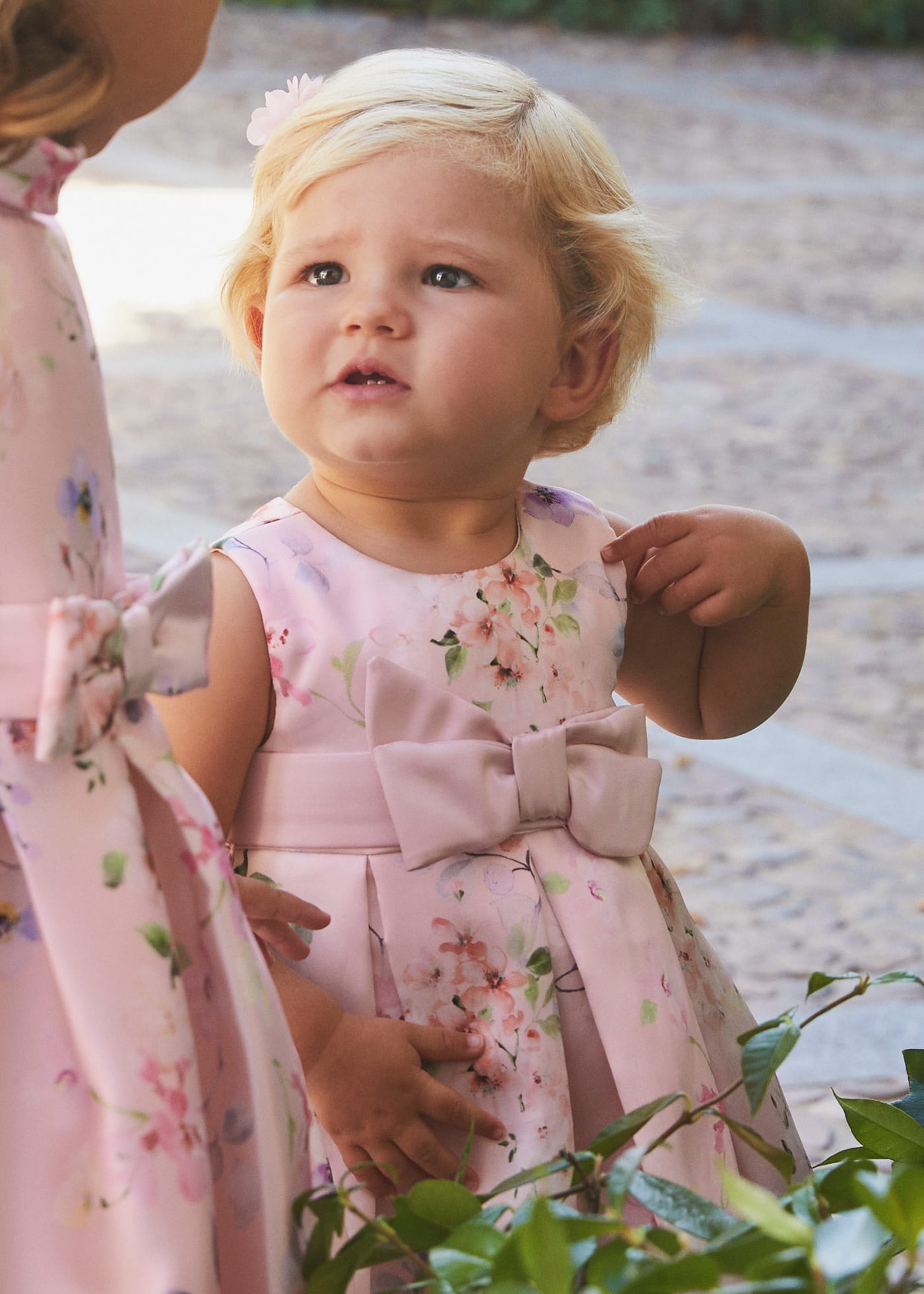 Baby printed mikado dress