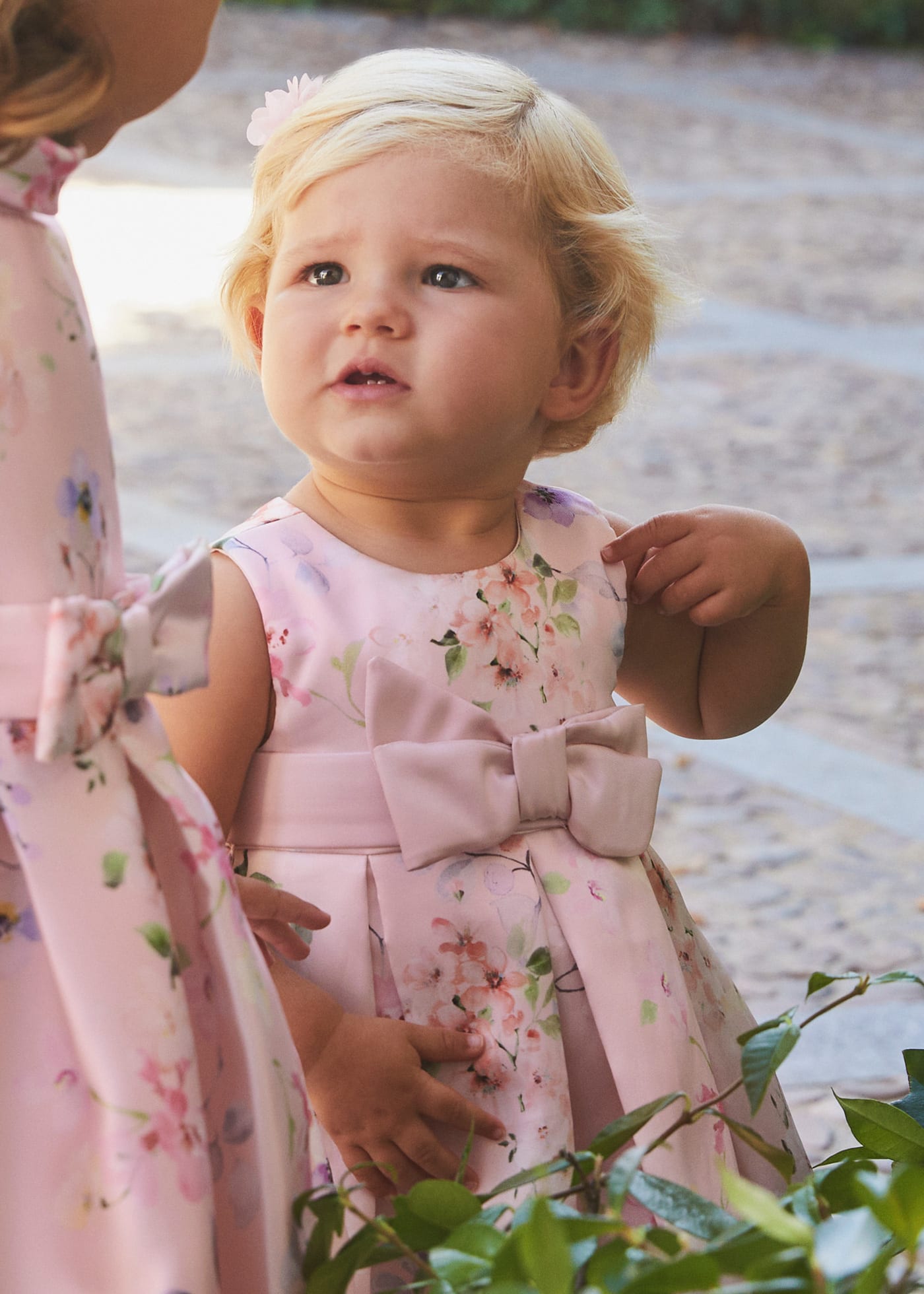 Sukienka z mikado z nadrukiem dla niemowlęcia