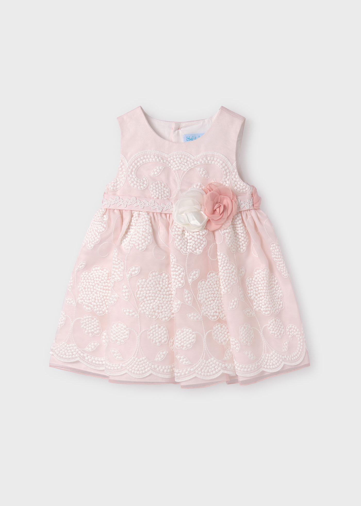 Robe en organza brodée bébé