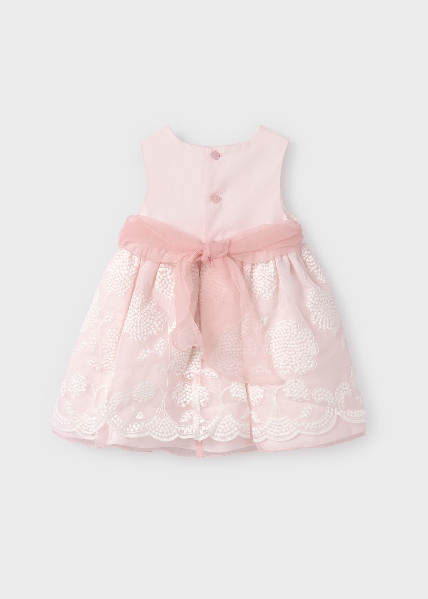 Robe en organza brodée bébé