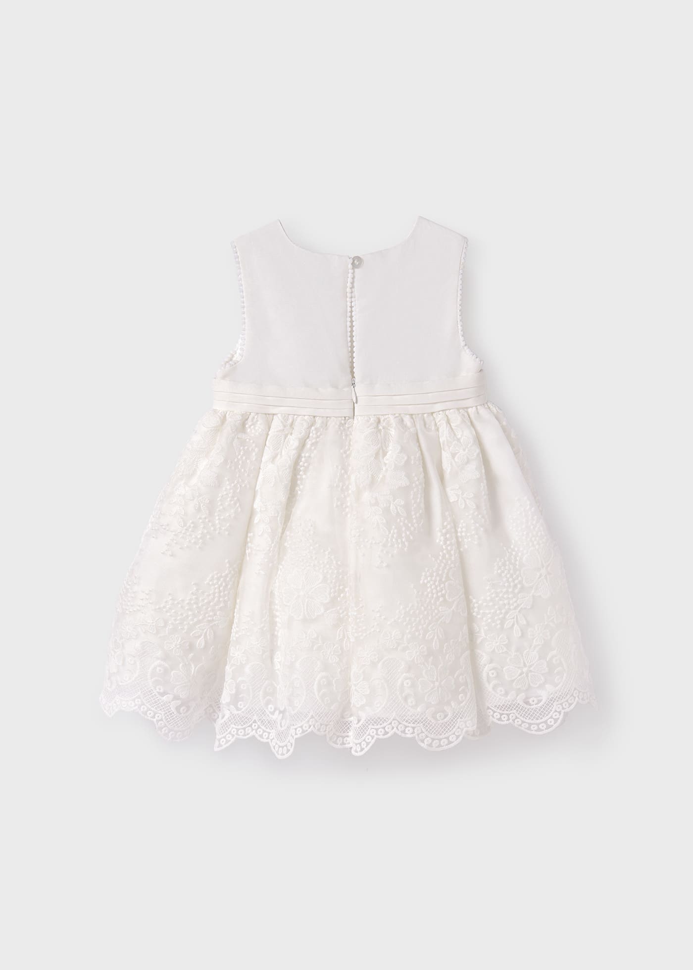 Robe en organza brodée bébé