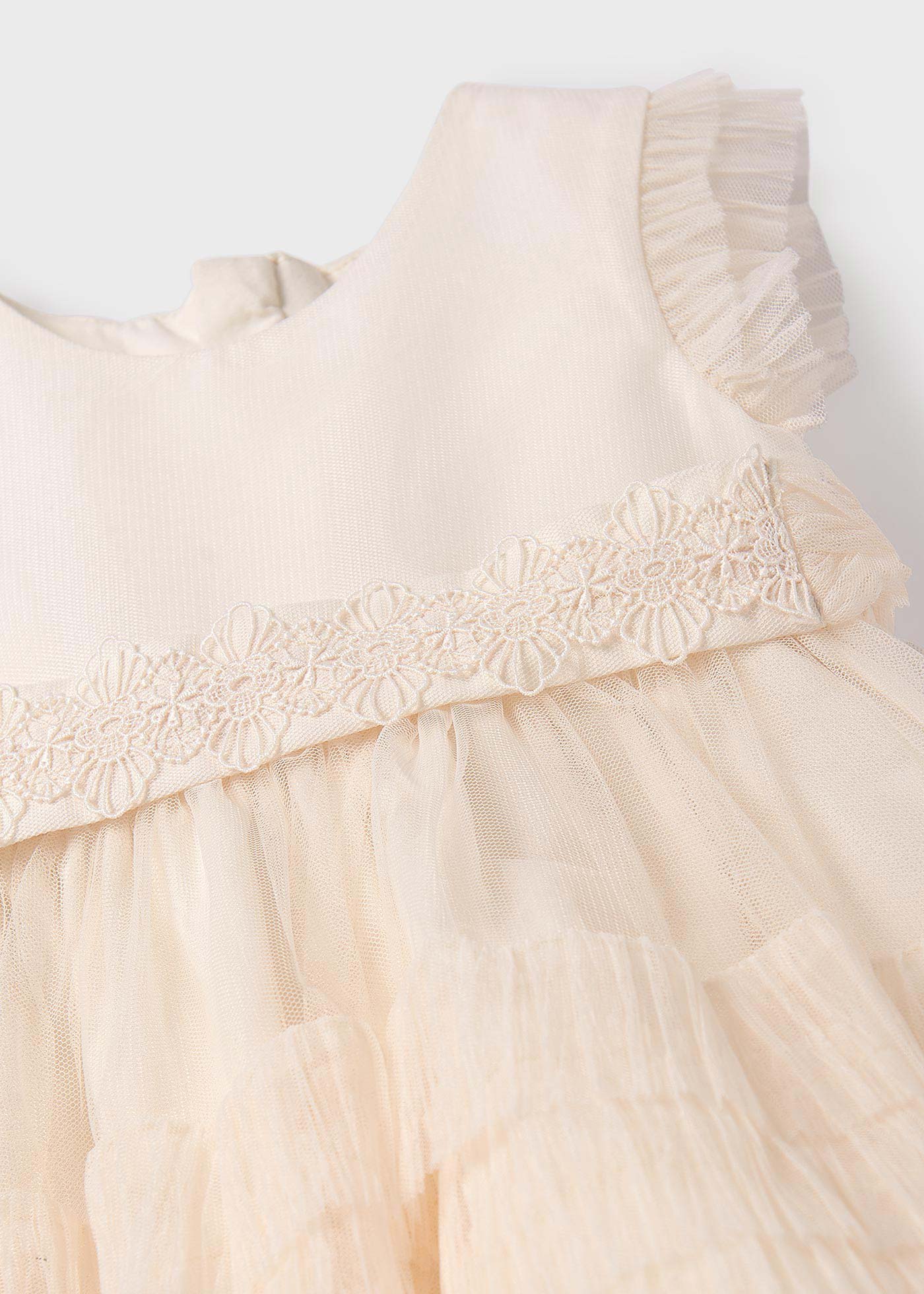Baby Tulle Ruffle Pleated Dress
