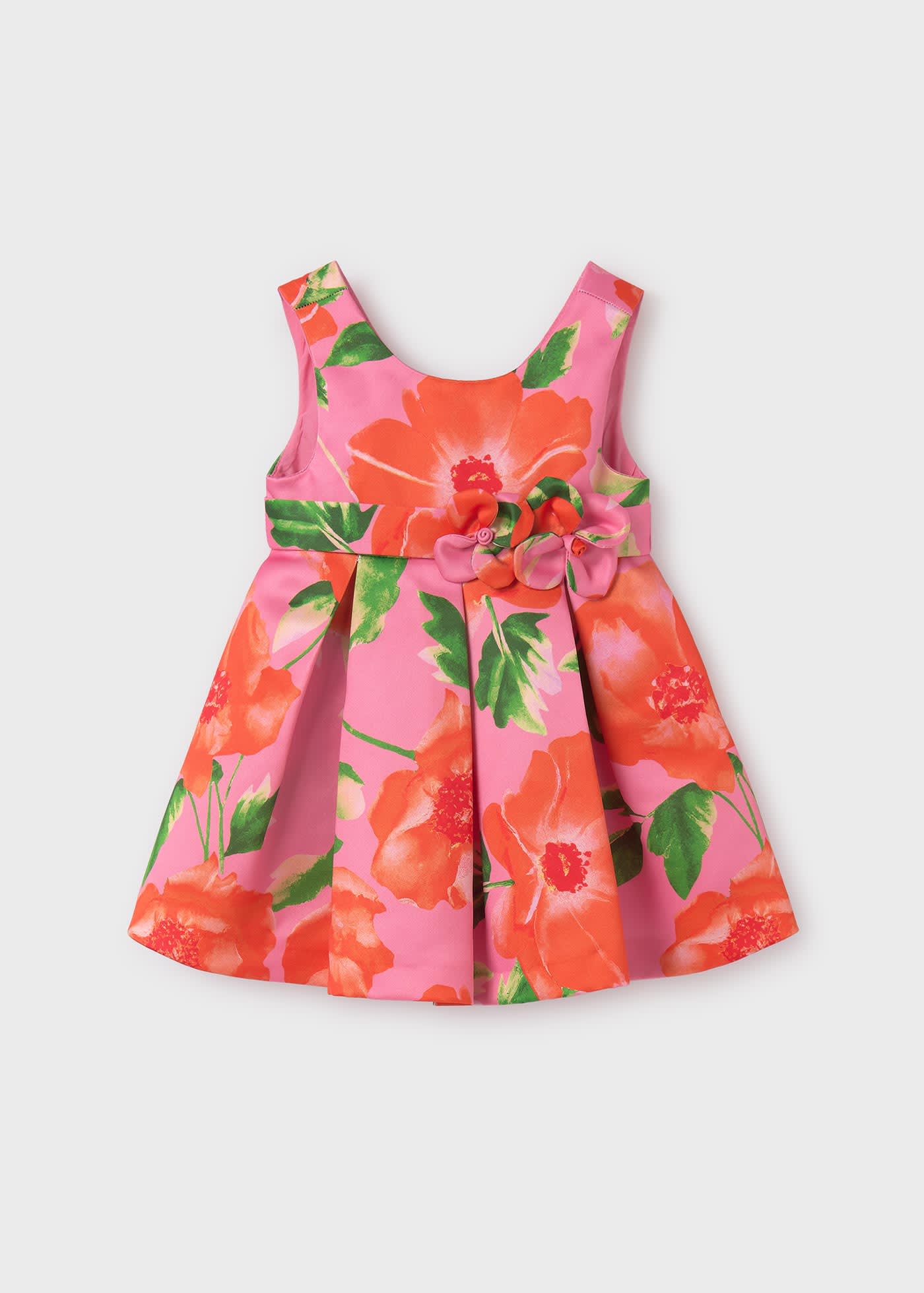 Baby printed sateen dress