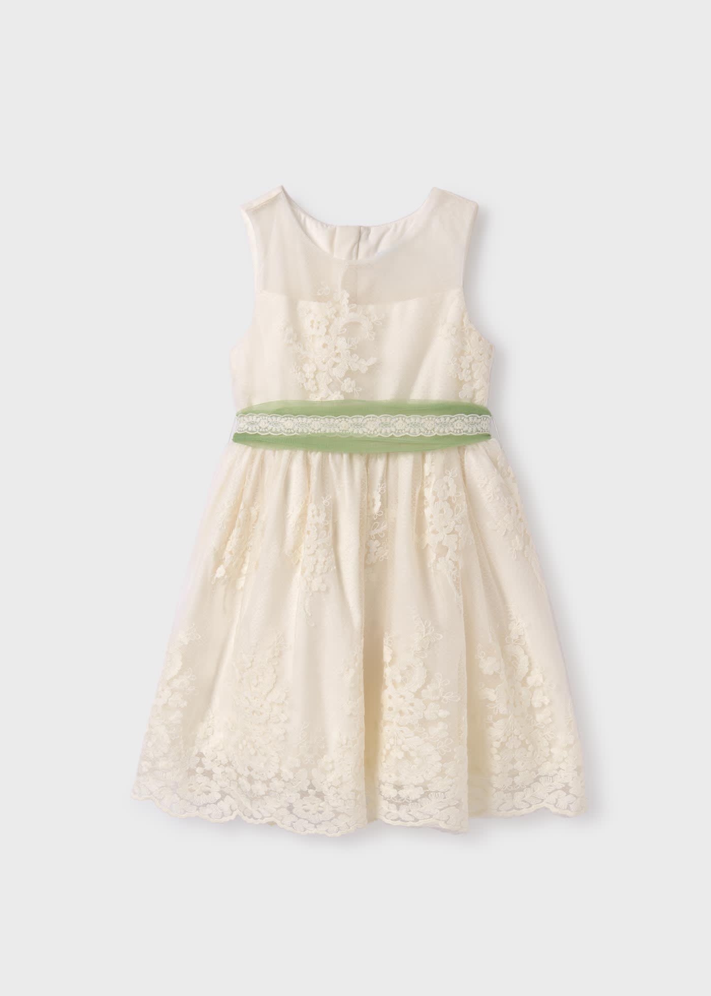 Abito tulle jacquard bambina