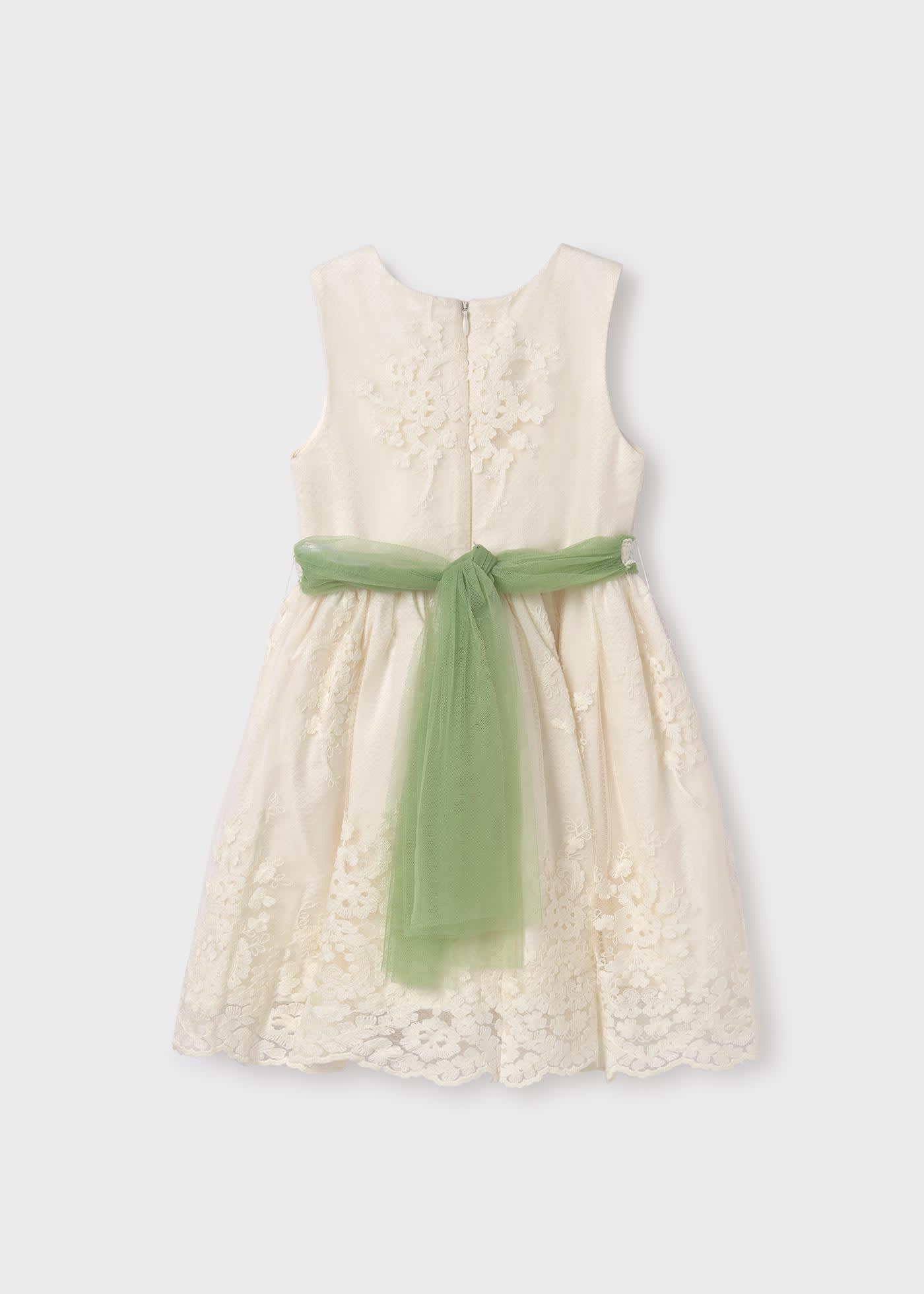 Abito tulle jacquard bambina
