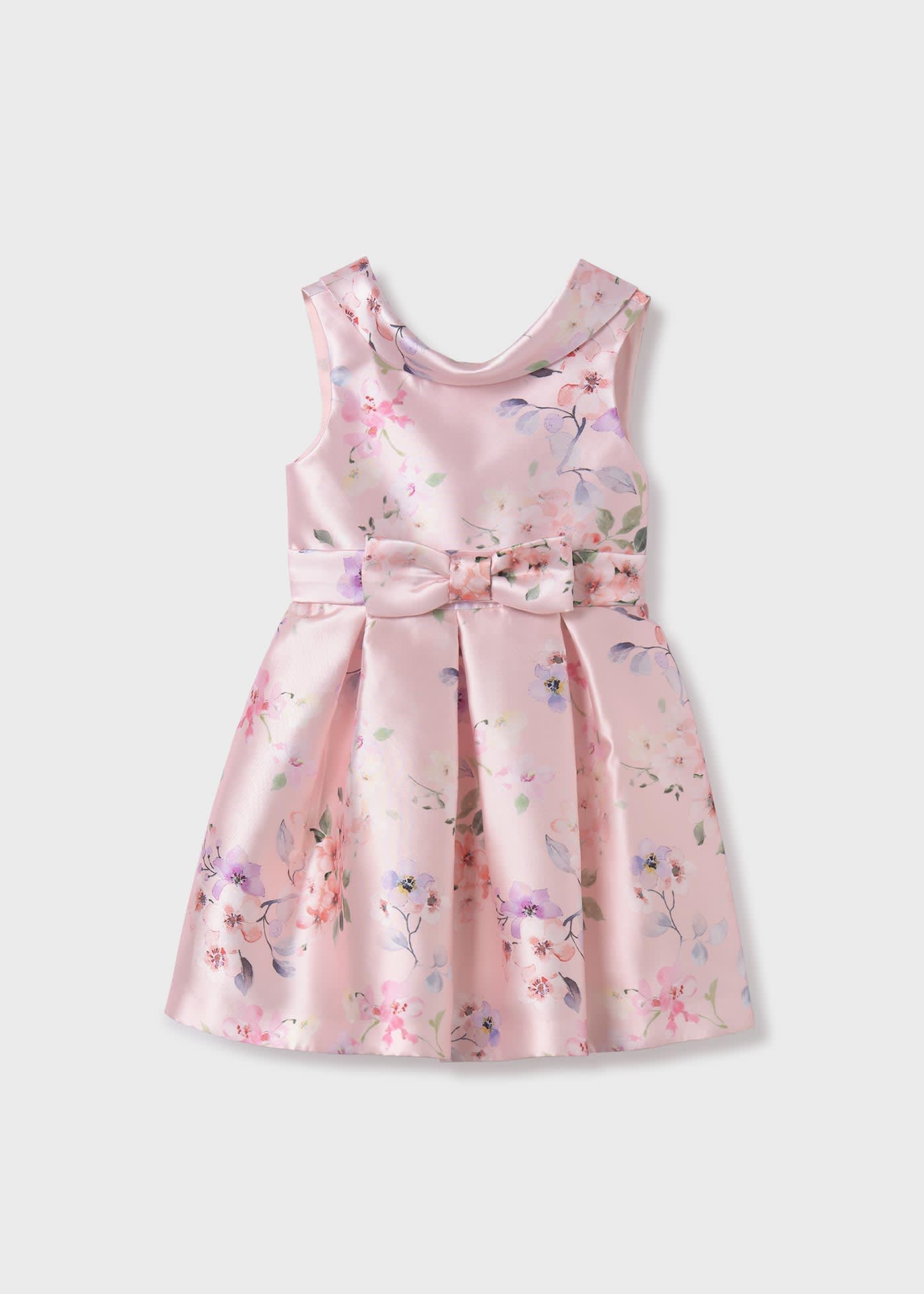 Girl printed mikado dress