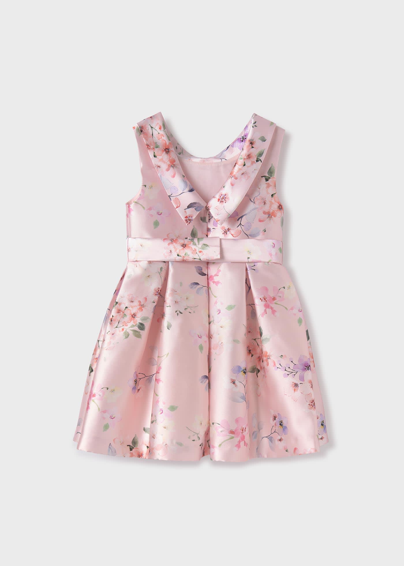 Girl printed mikado dress