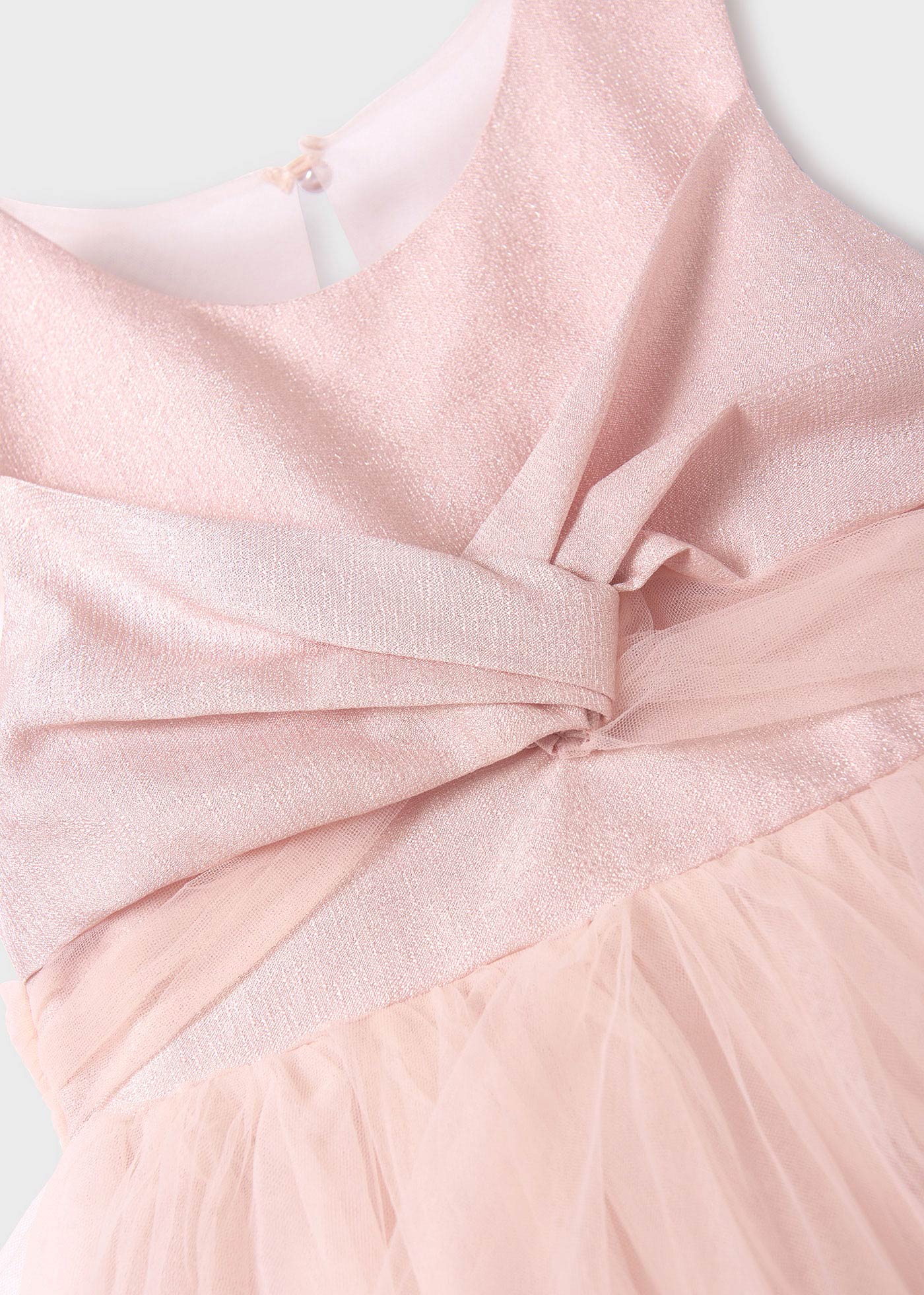 Vestido tule fantasia brilho menina