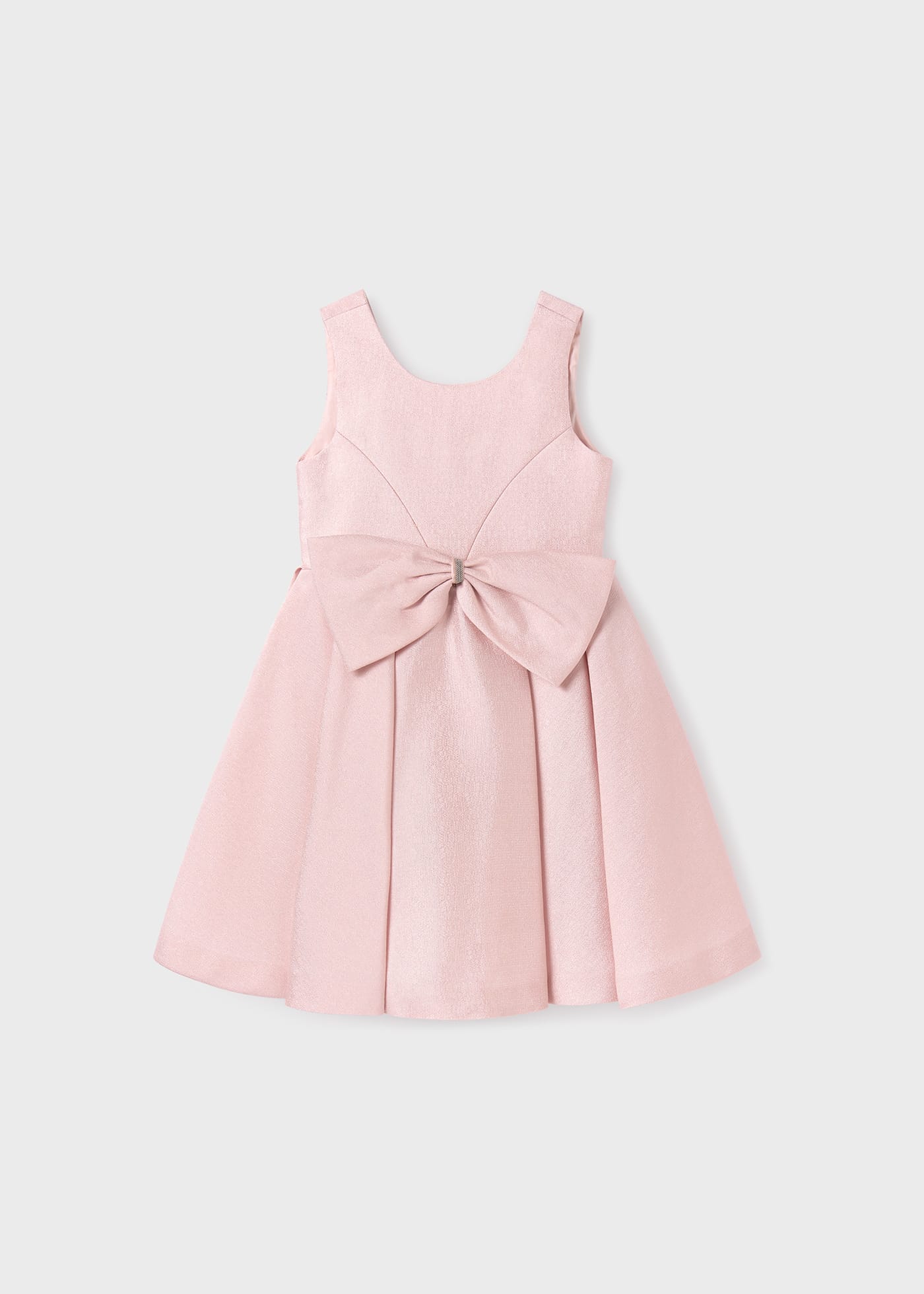 Abito lucido con fiocco bambina
