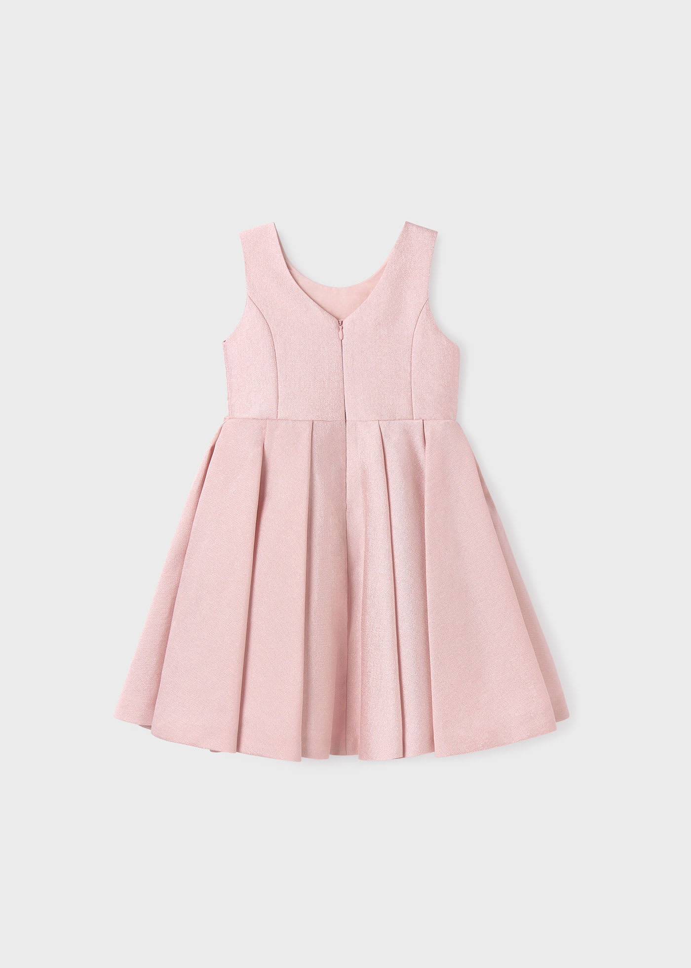 Abito lucido con fiocco bambina