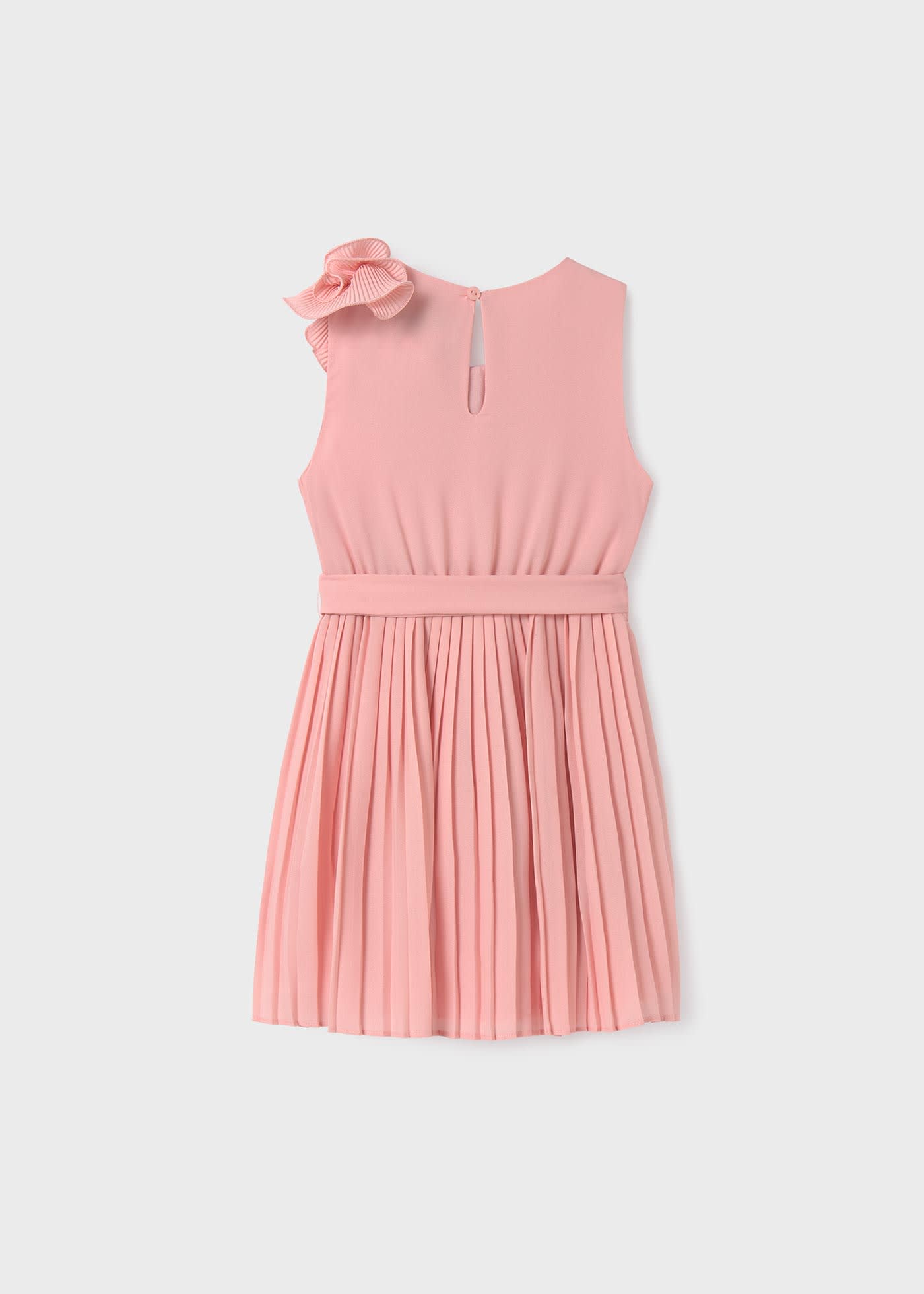 Robe plissée en mousseline de soie pour fille