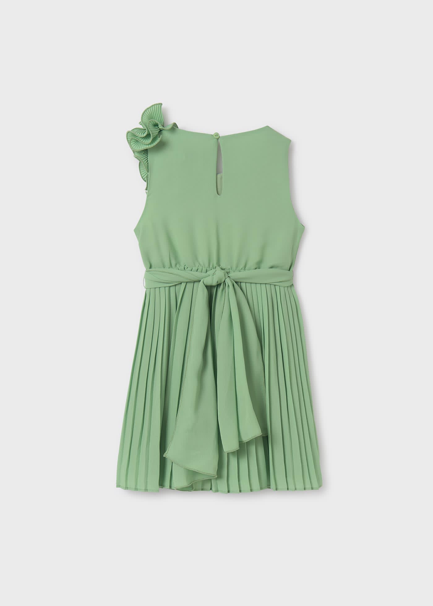 Girl pleated chiffon dress