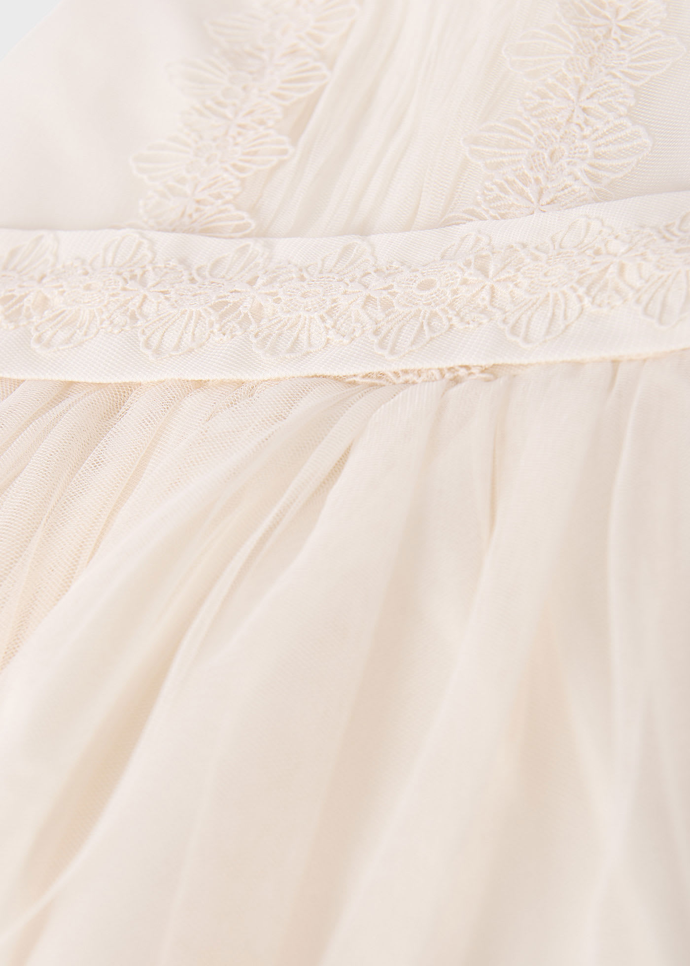 Rochie tul volanase pliuri fetita