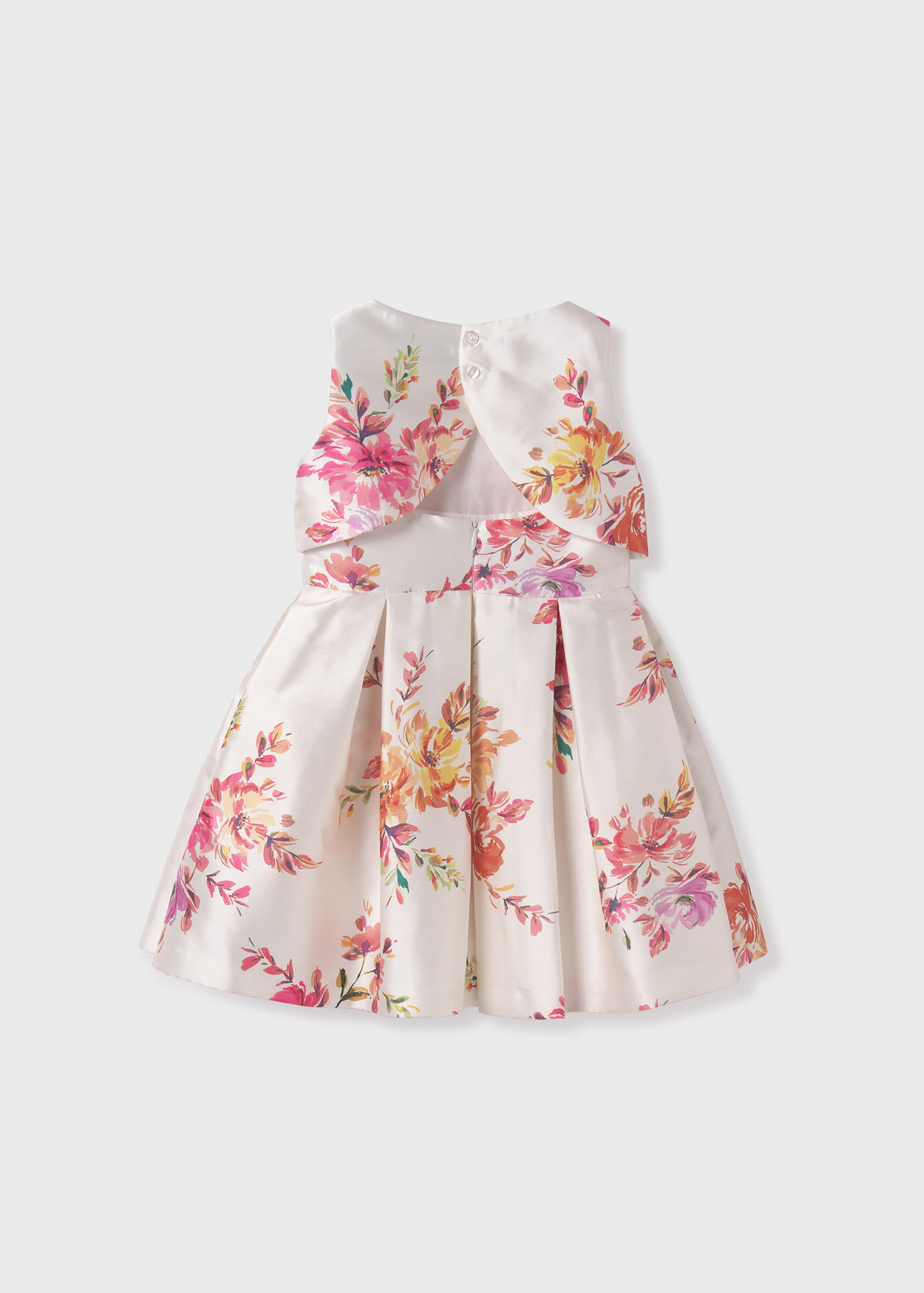 Girl printed mikado dress