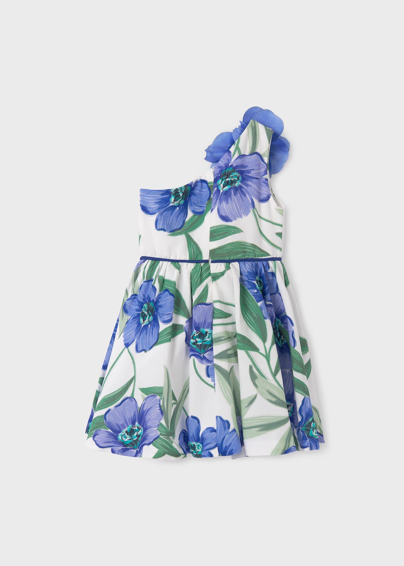 Girl Linen Print Dress