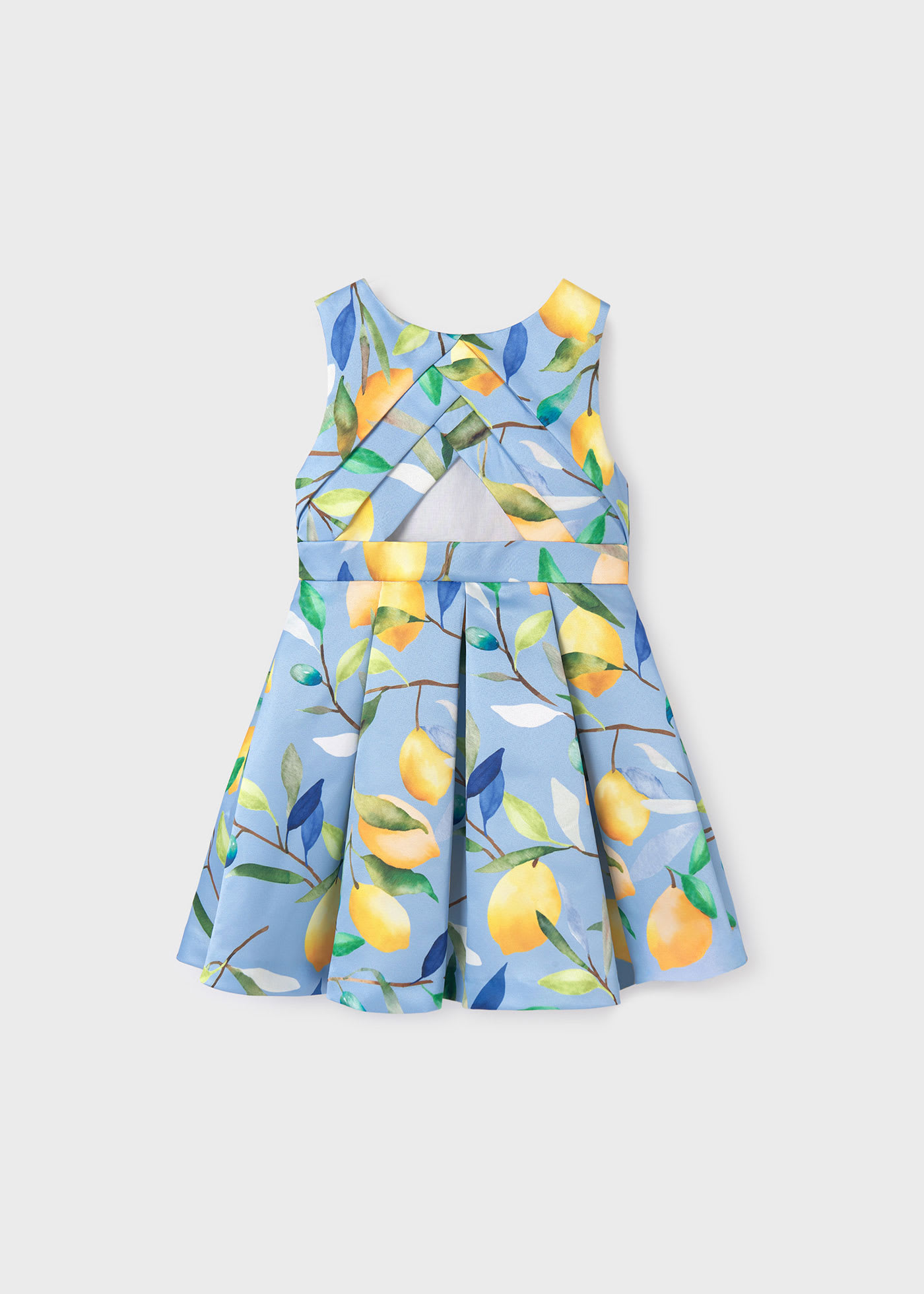 Girl printed sateen dress