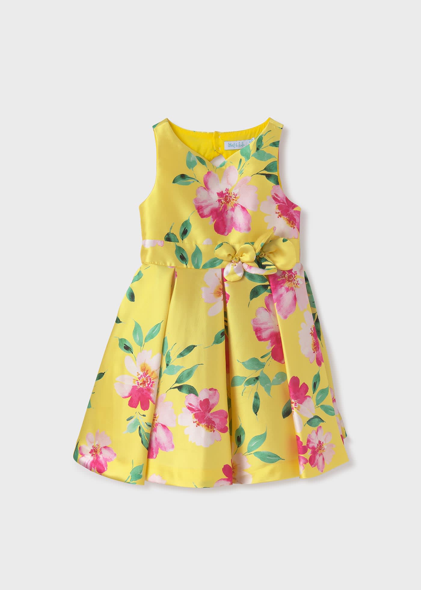 Girl printed mikado dress