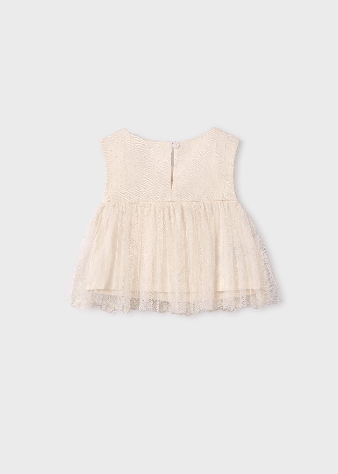 Top tulle ricamato bambina