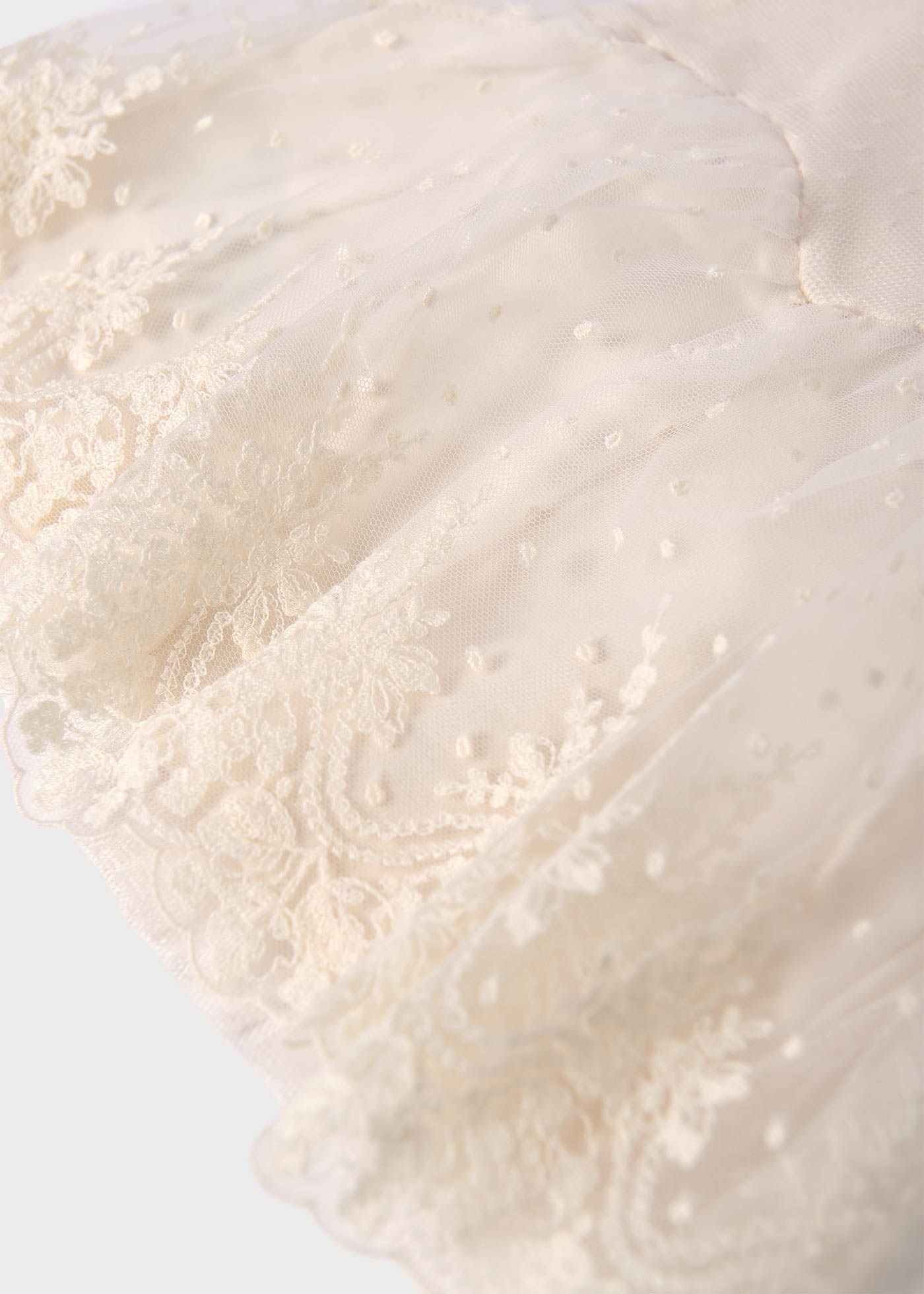 Top tulle ricamato bambina
