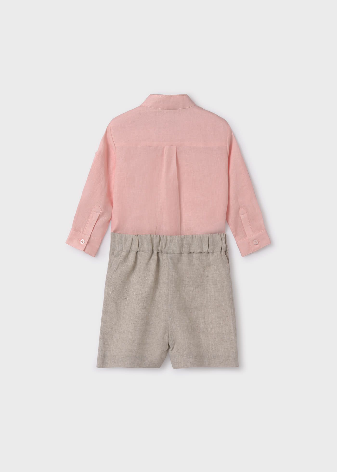 Baby Linen Shirt and Shorts Set