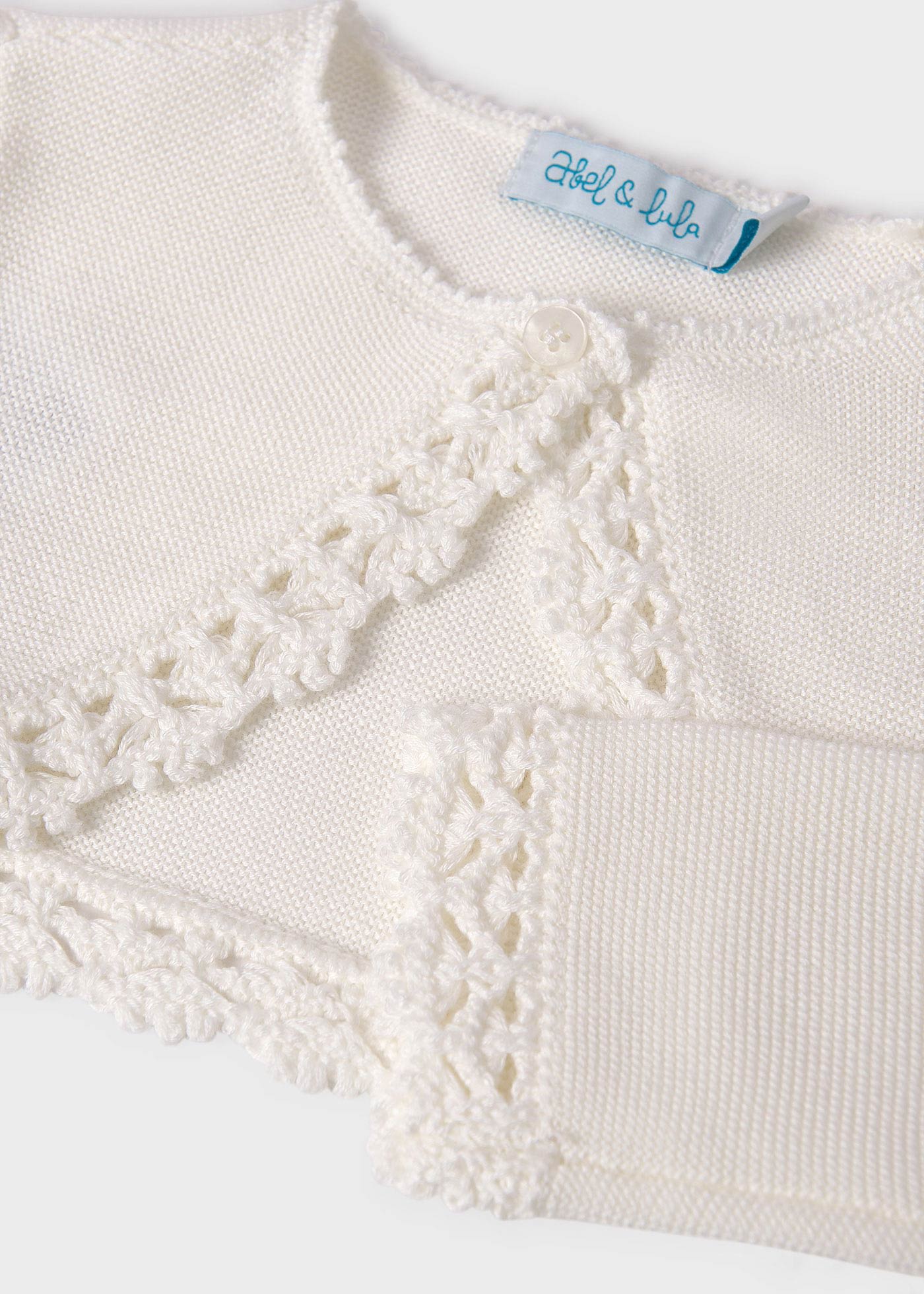 Baby cropped knit cardigan