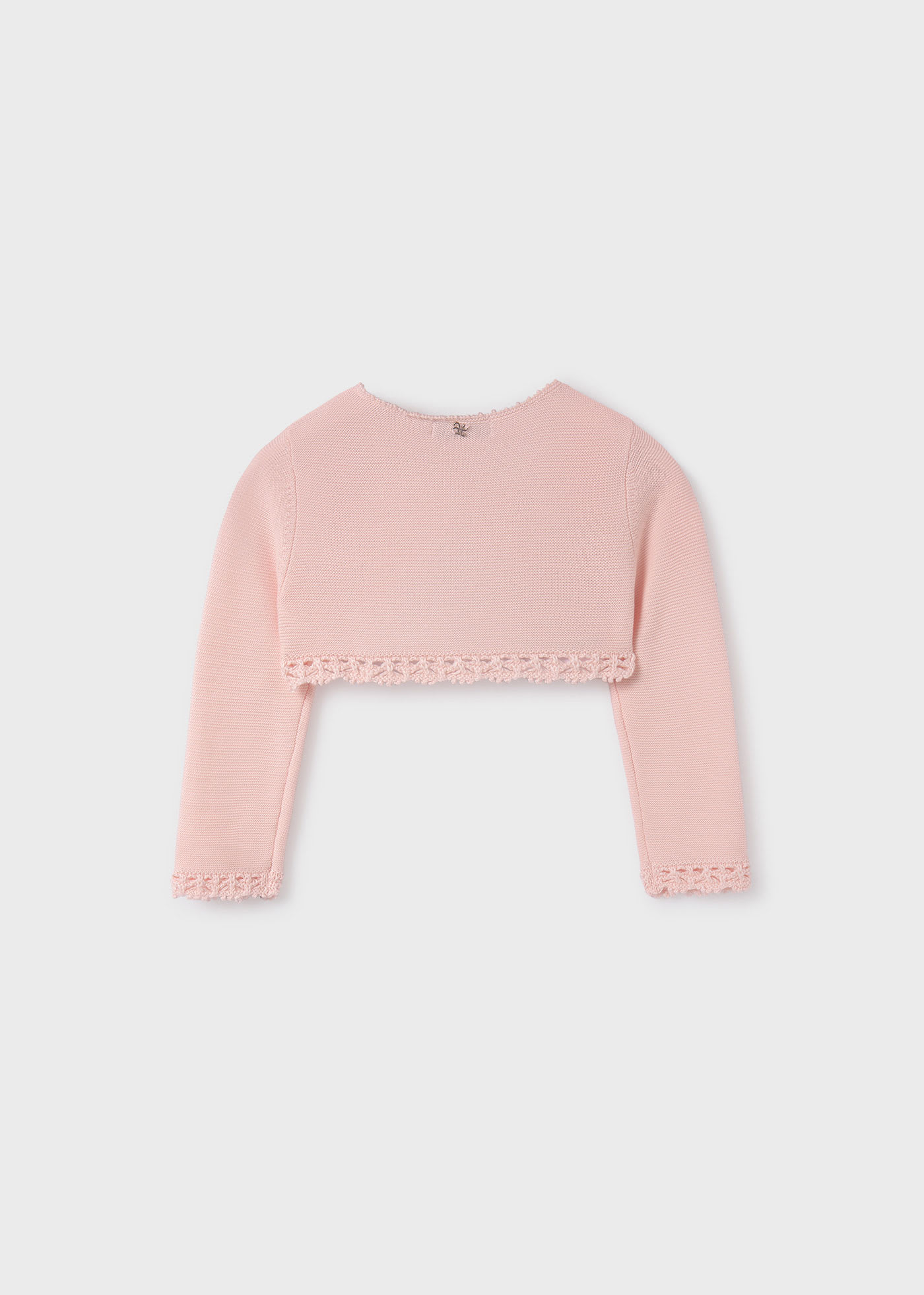 Baby cropped knit cardigan